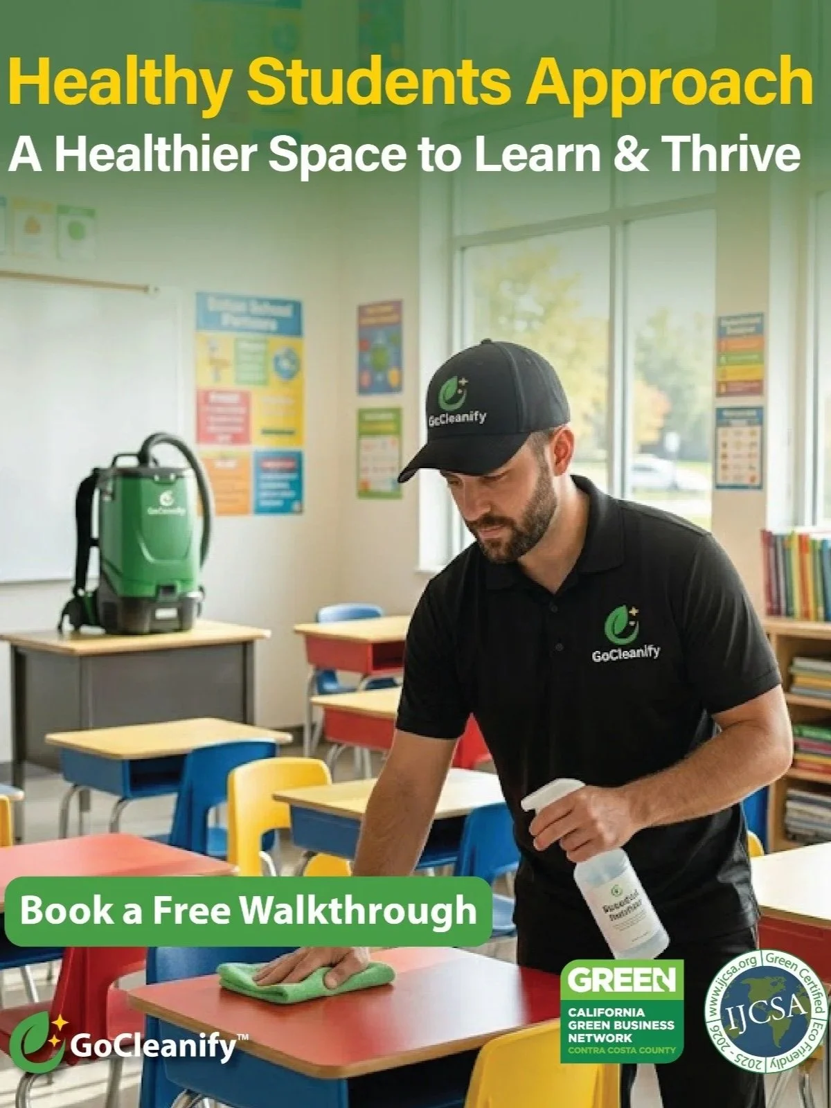 🌟 Eco‑Smart Classroom Cleaning: A Fresh Start for Students