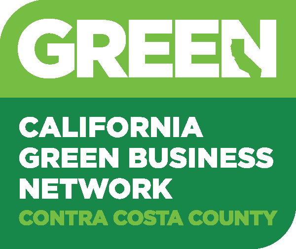 California Green Business Network certification logo for GoCleanify, recognized in Contra Costa County for sustainable and environmentally responsible cleaning services.