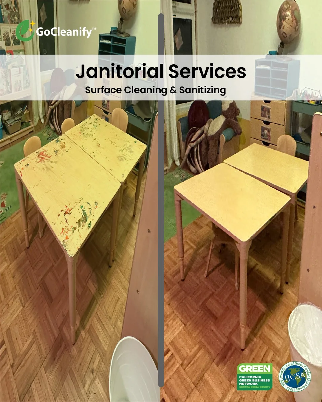 Reliable janitorial services by GoCleanify, keeping commercial spaces clean, organized, and ready for daily operations.