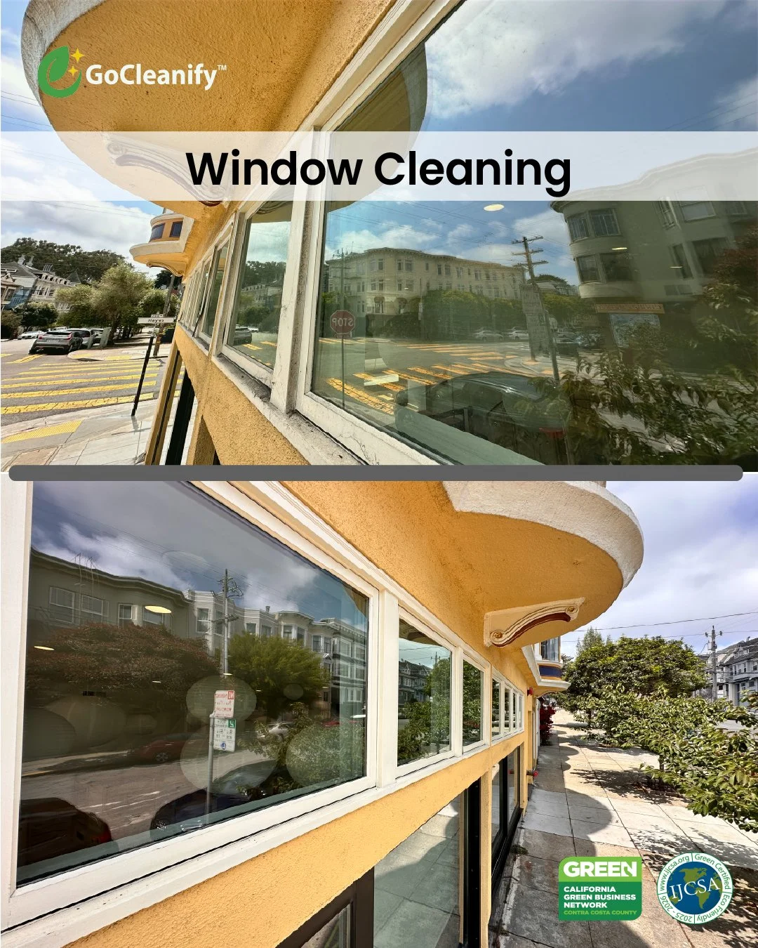 Exterior window cleaning services for commercial buildings, delivering crystal-clear views and professional, streak-free results.