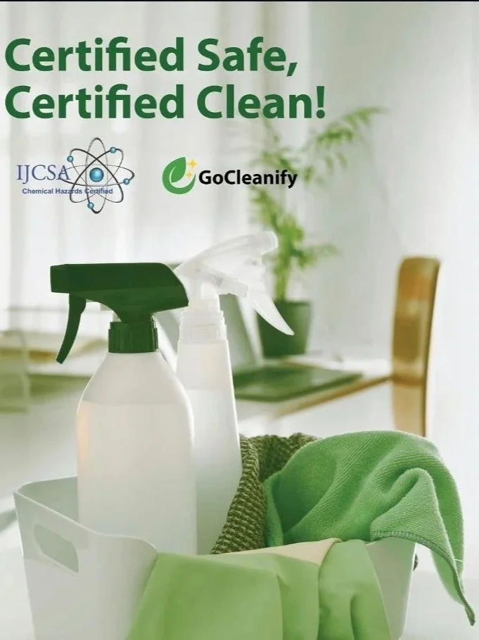 professional eco-friendly office cleaning with certified safe practices and reusable bottles in the San Francisco Bay Area