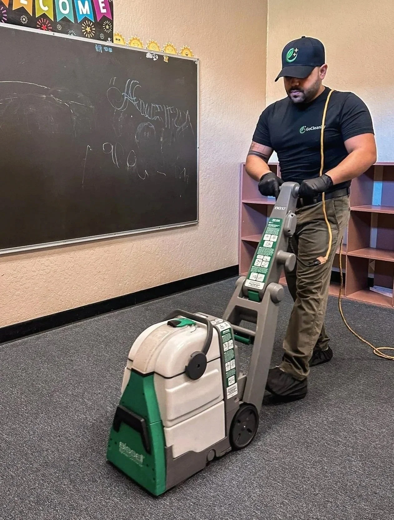 Commercial carpet cleaning service removing stains and deep cleaning office carpets in Berkeley, CA