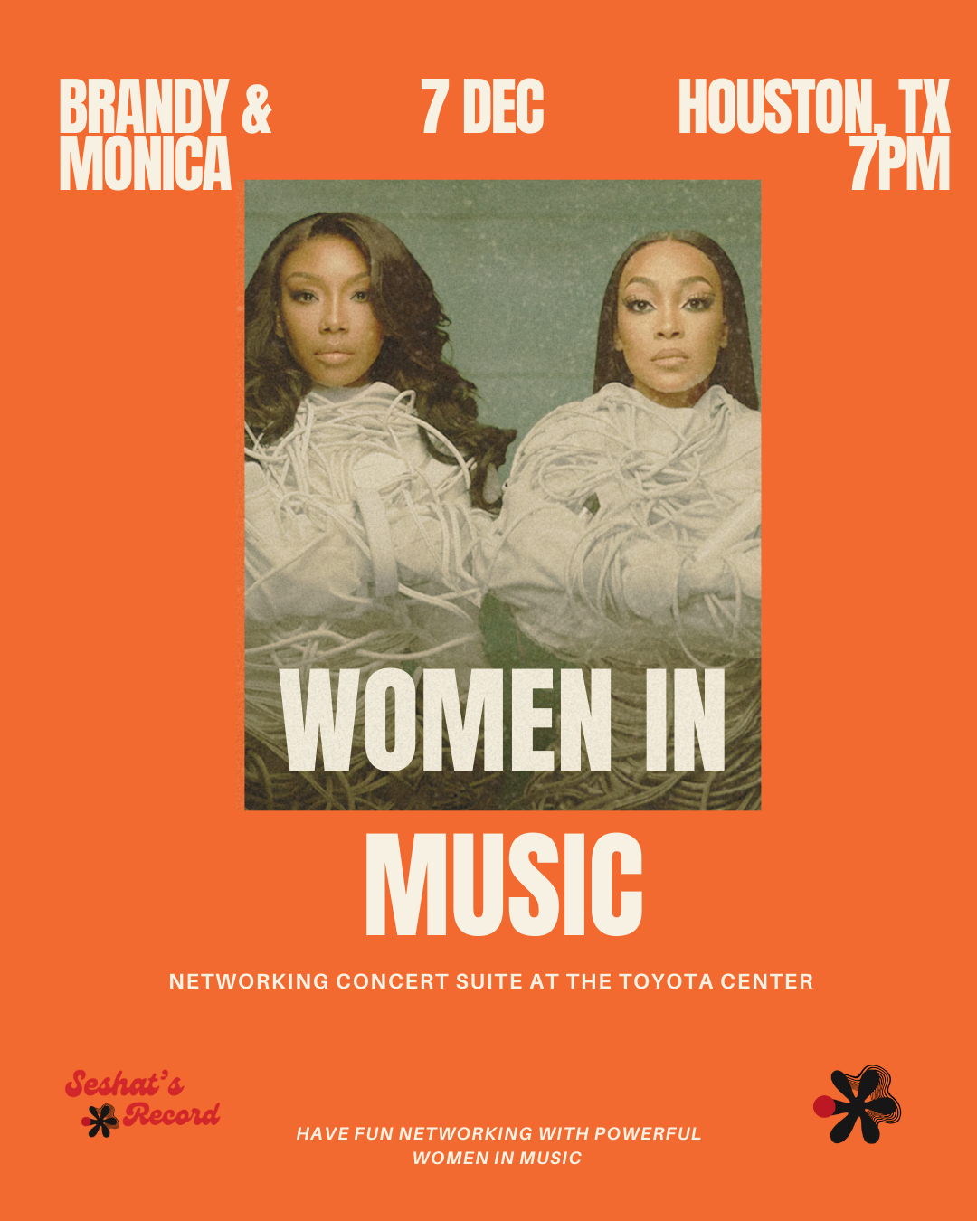 Houston, TX Women In Music Networking Suite At Toyota Center Brandy & Monica Tour