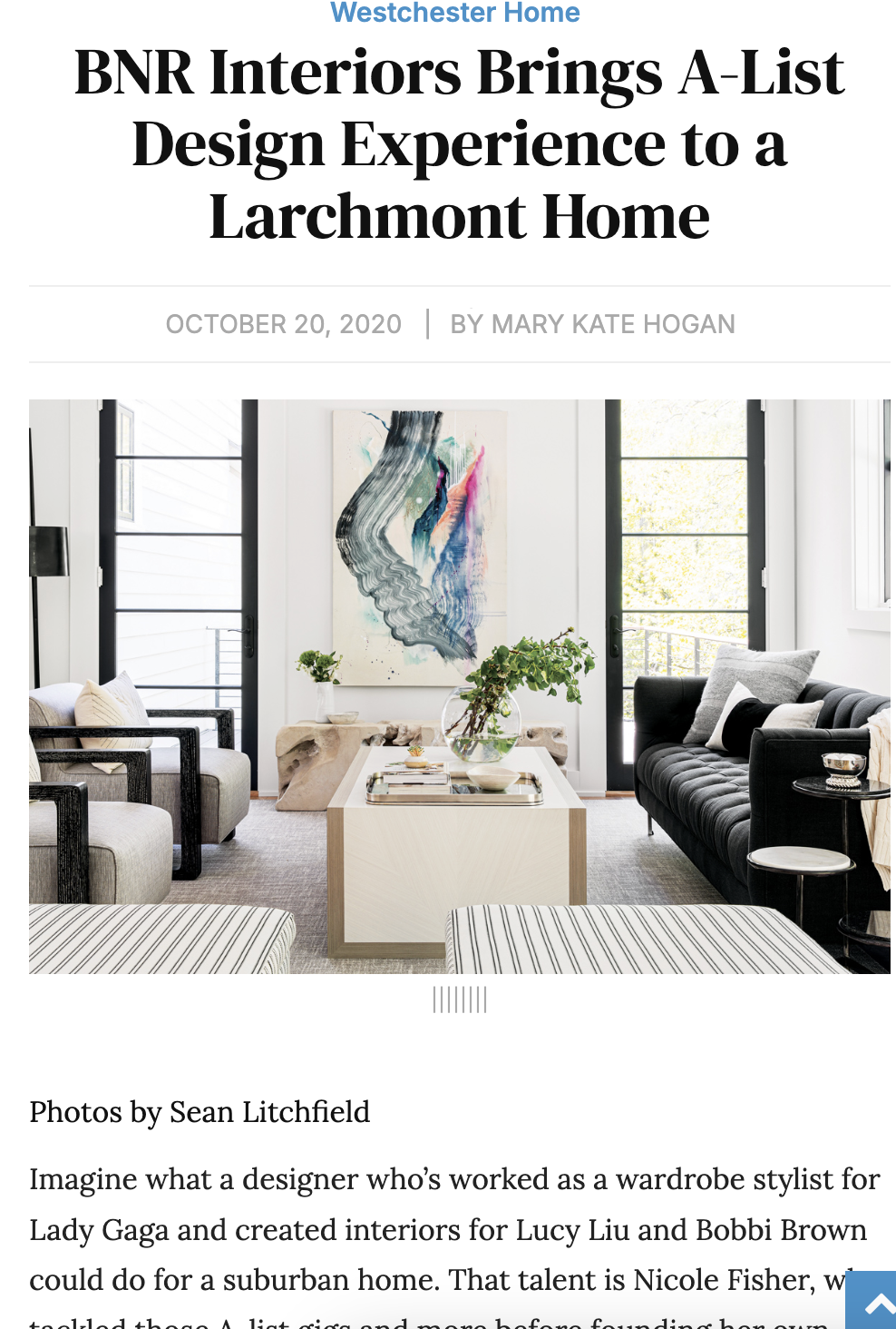 WESTCHESTER HOME MAGAZINE | 10.20