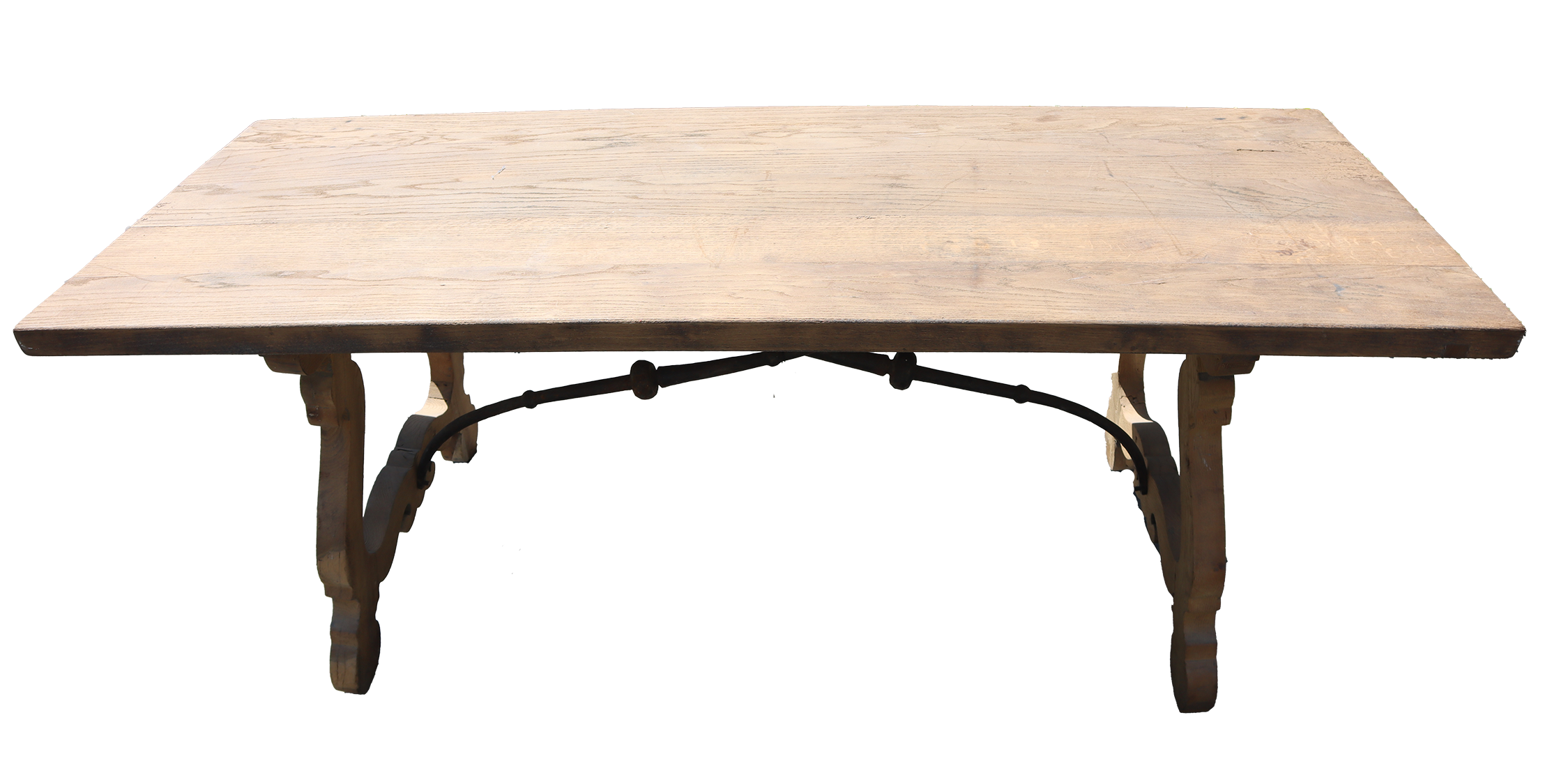 Light Wood Antique Dining Table 2.png