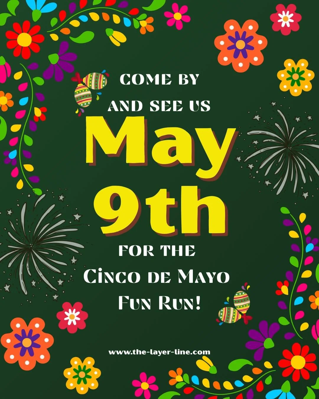 Mark your calendars for the 2nd annual Cinco de Mayo, Margarita mile and Taco trot festival! Stop by and see us at the Springfield city park from 09:30am-06:00pm! We are so exited to be able to join in on the fun this year!

We have had the printers 