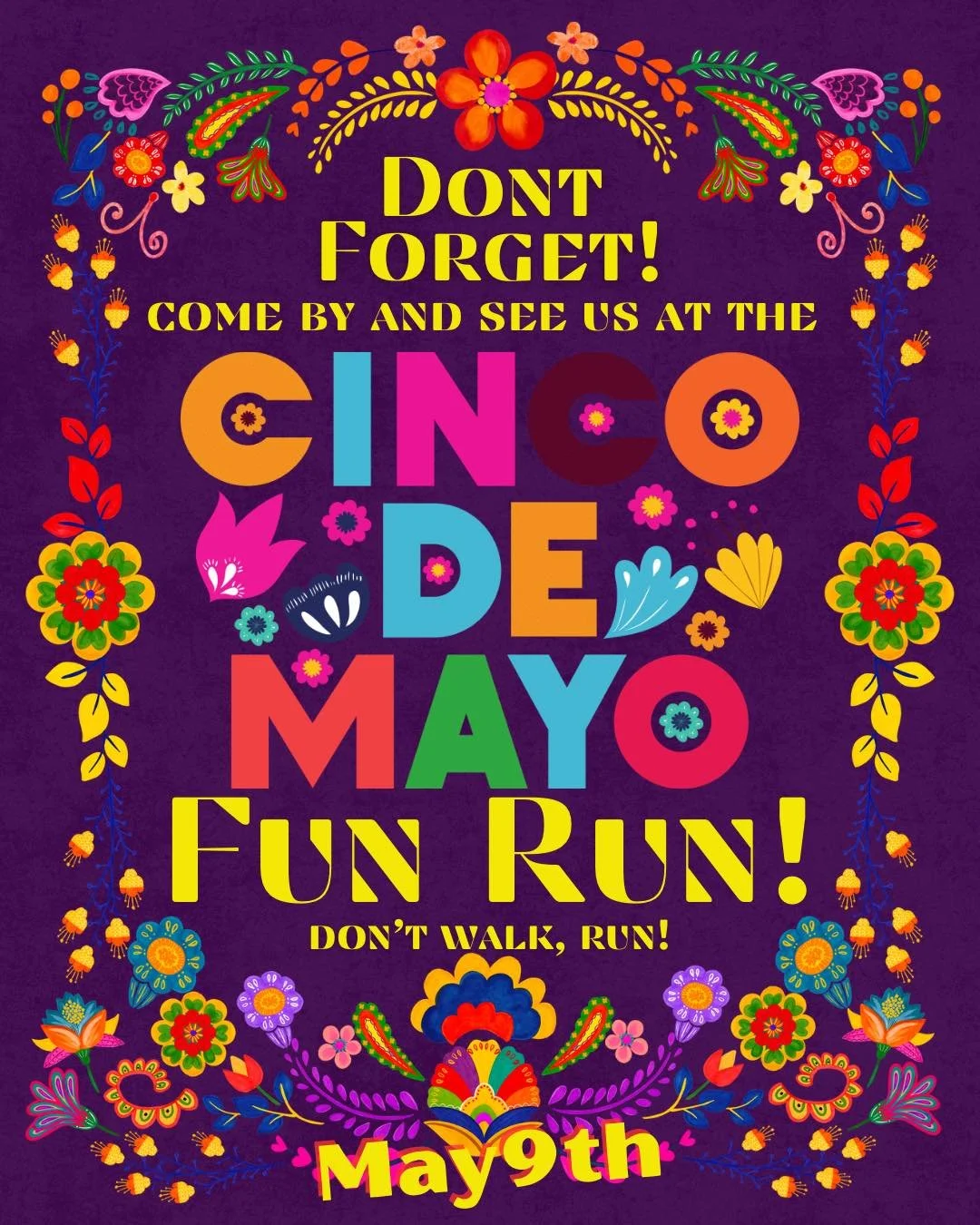 Happy Cinco de Mayo everyone!
Are you all as ready as we are for this Saturday? We are locked and loaded and can&rsquo;t wait to get to the starting line! 
Hopefully everyone is looking forward to good food and better times, because I know we are! 
S