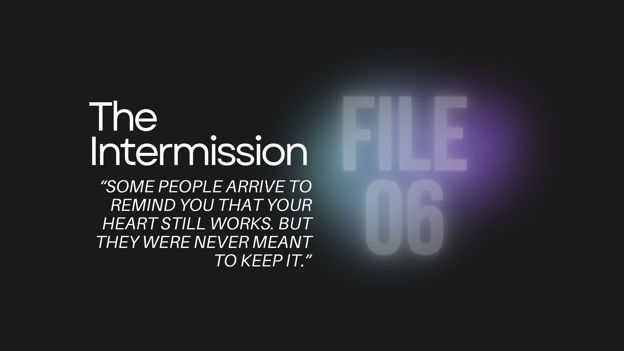 The Intermission 