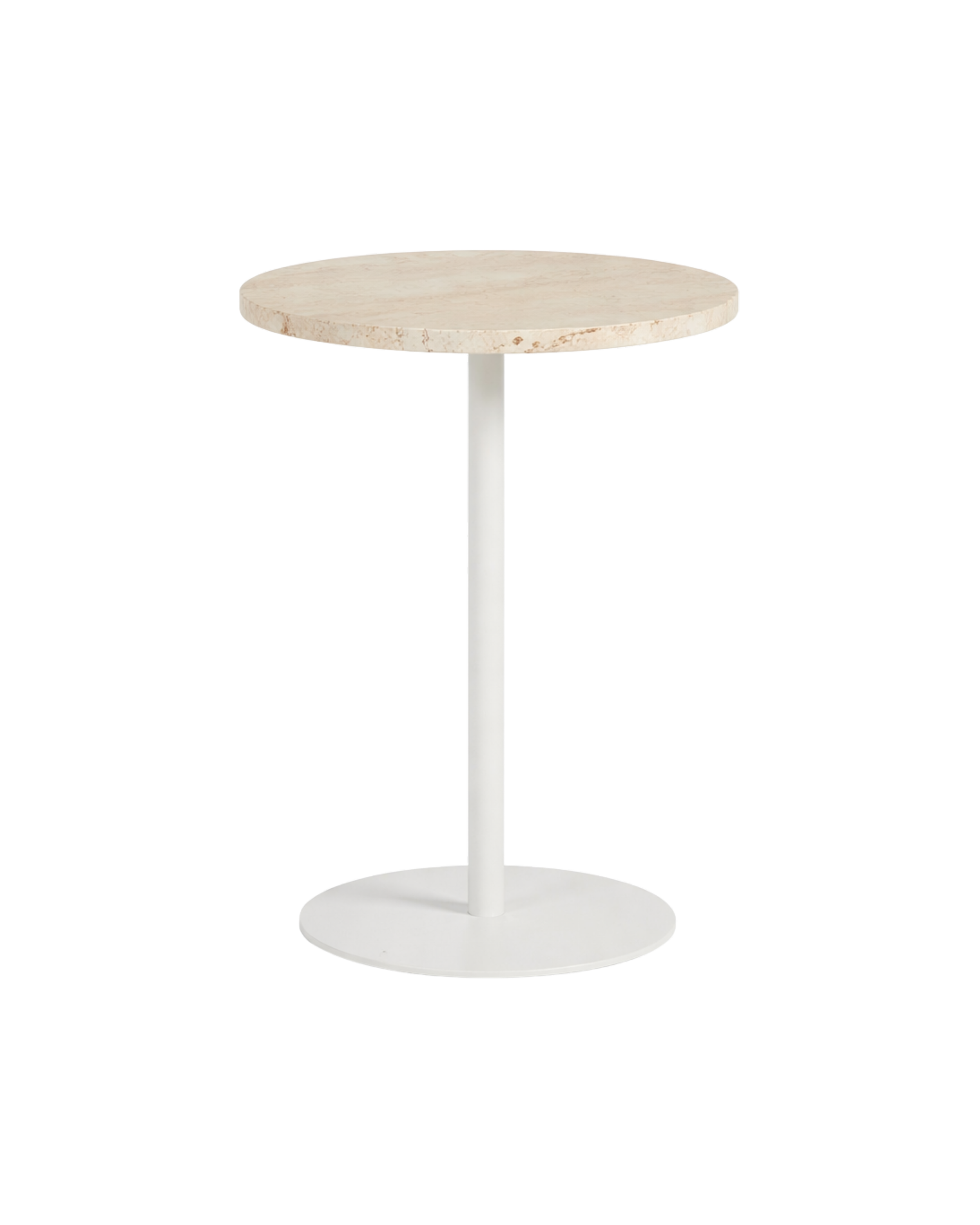 Travertine Side Table