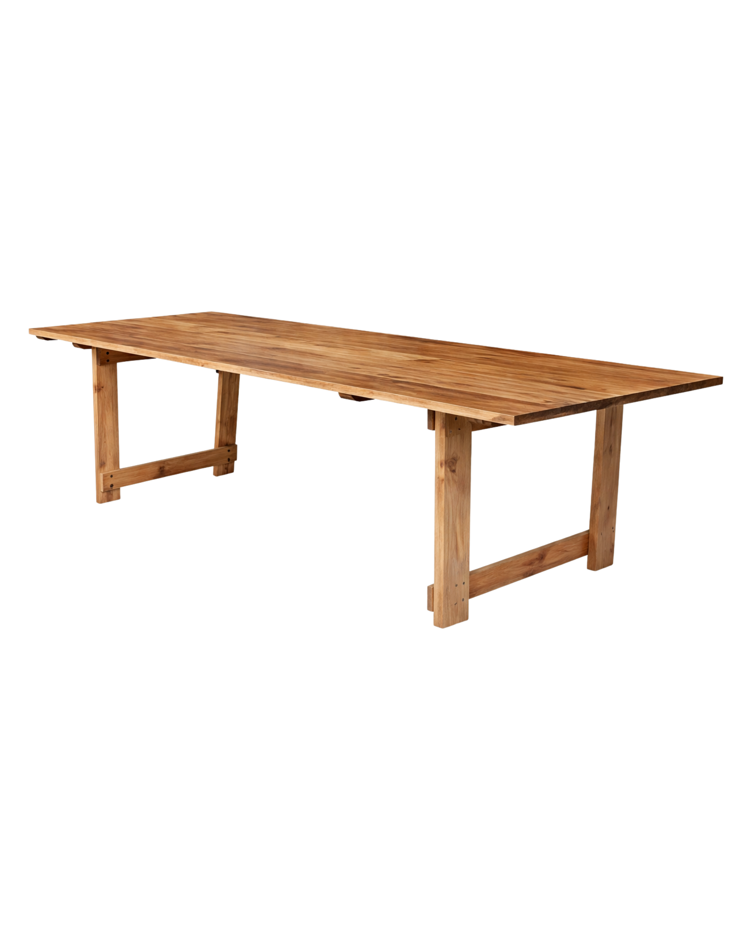 Rustic Wooden Trestle Table
