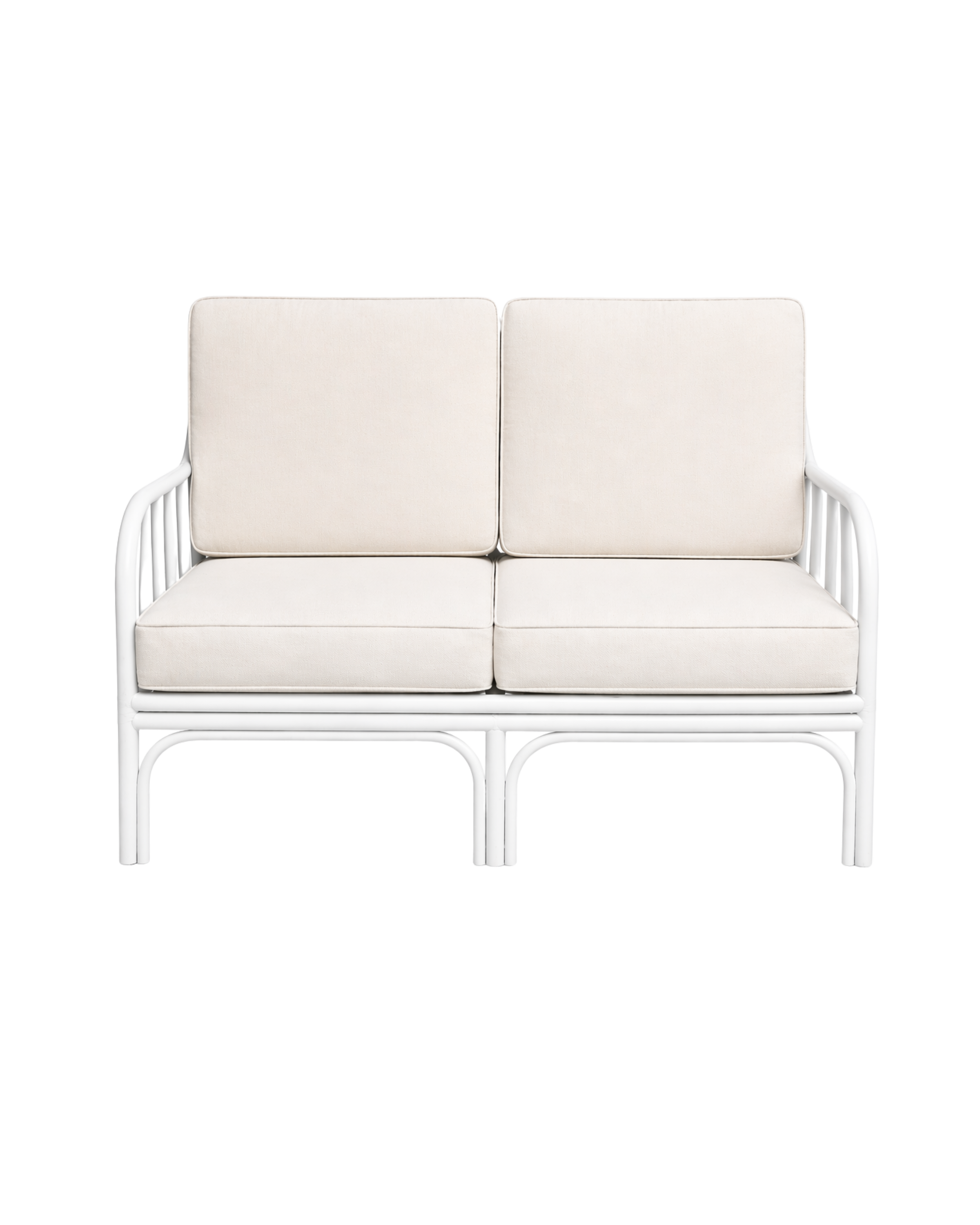 White Rattan Lounge (2 seater)