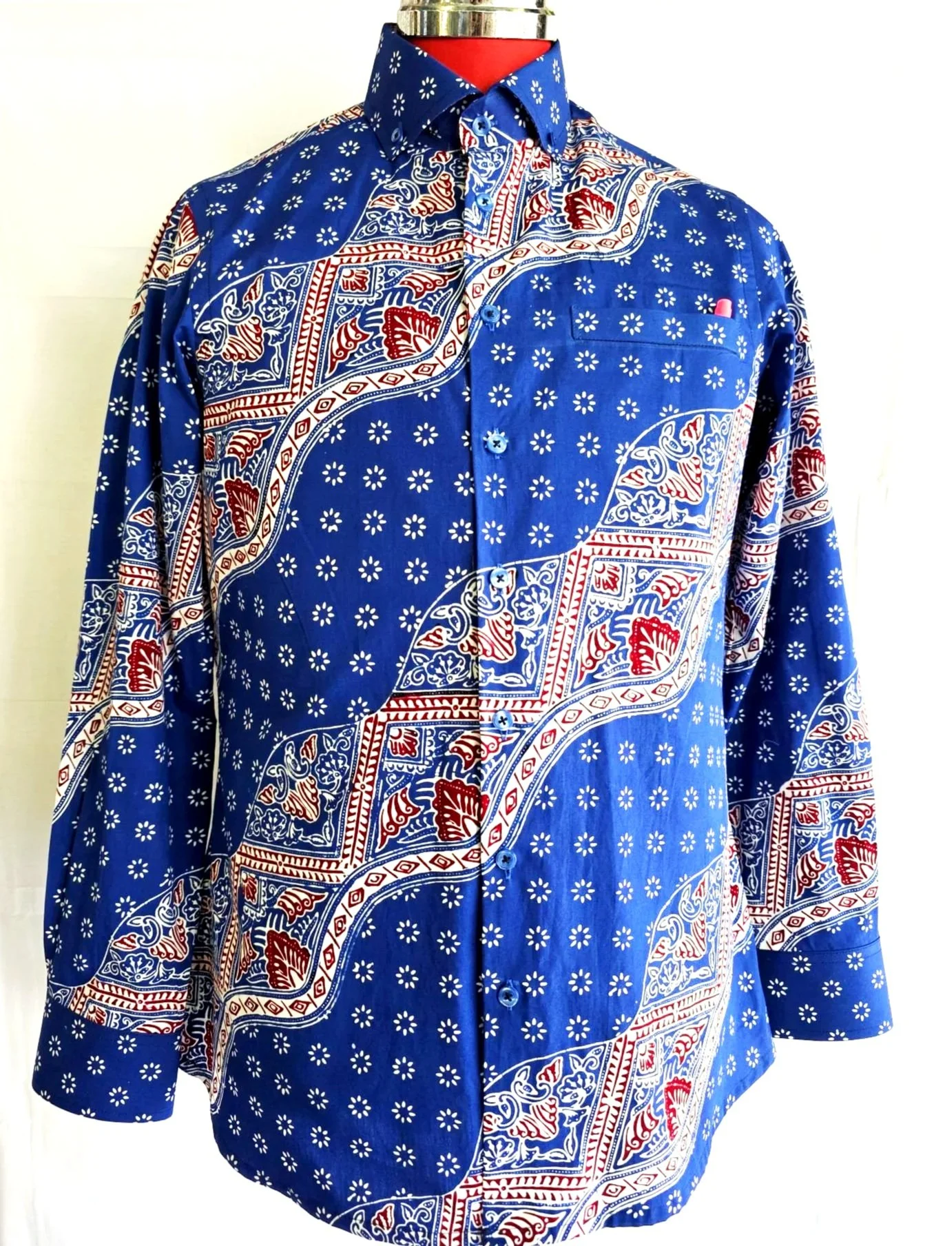 BATIK  FITTED LONG SLEEEVE SHIRT