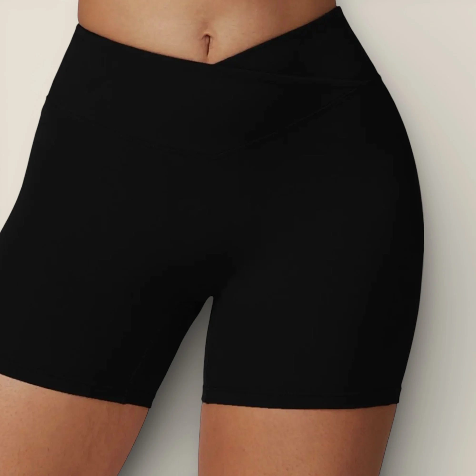High Waist Seamless Athletic Shorts with Sculpting Fit