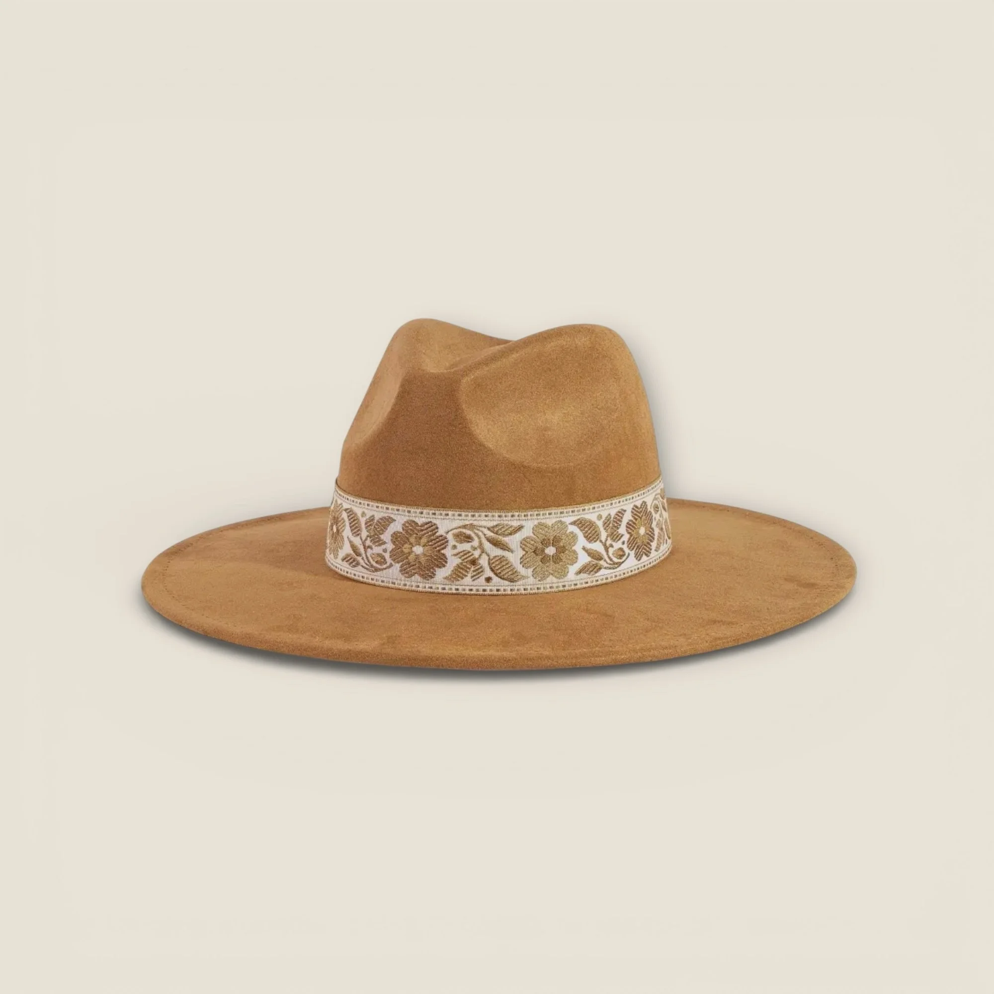 Flower Ribbon Bow Fedora Hat