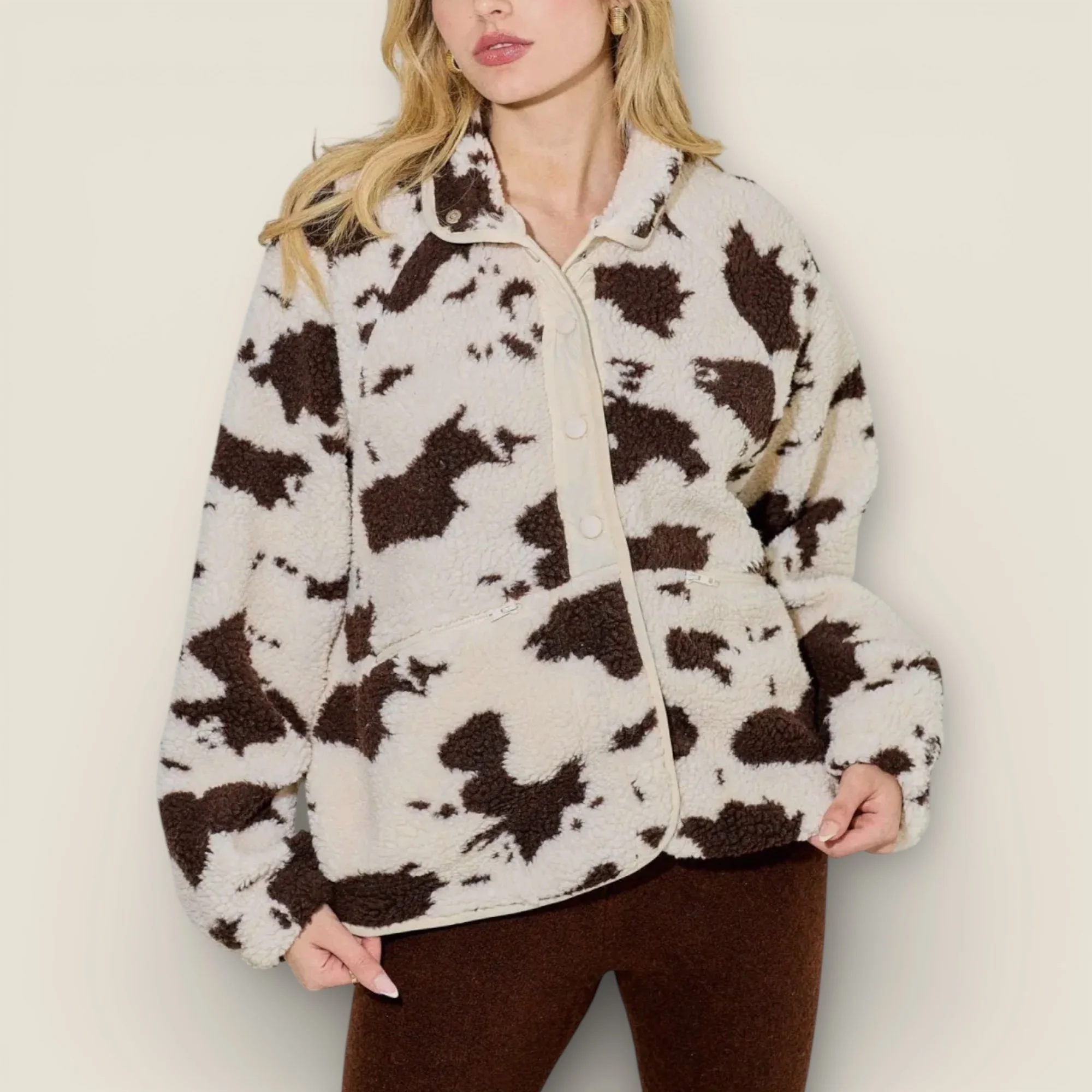 COW SHERPA JACKET
