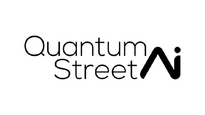 Logo of Quantum Street with a stylized person and a rising arrow.