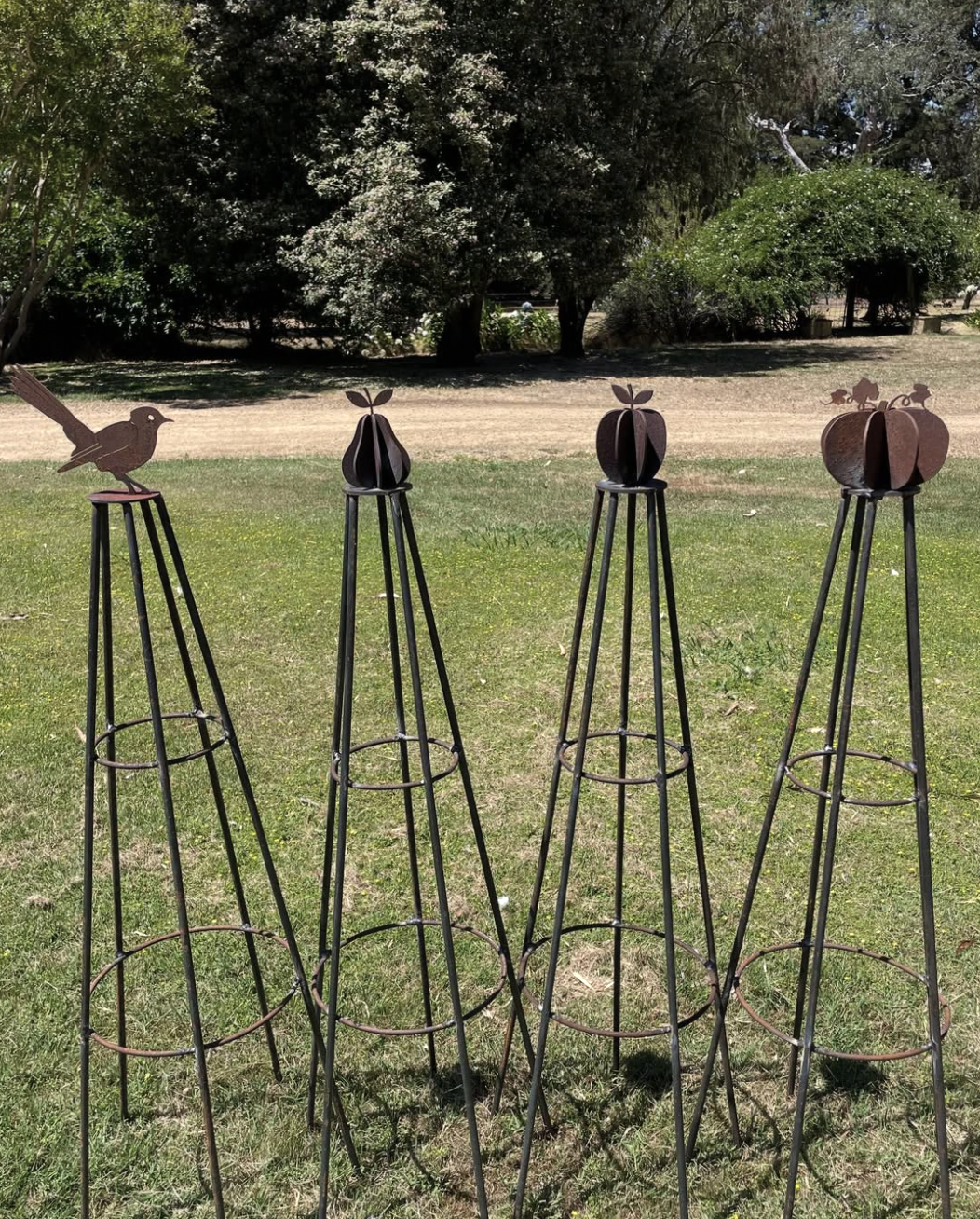 Custom designed Garden Durham obelisks