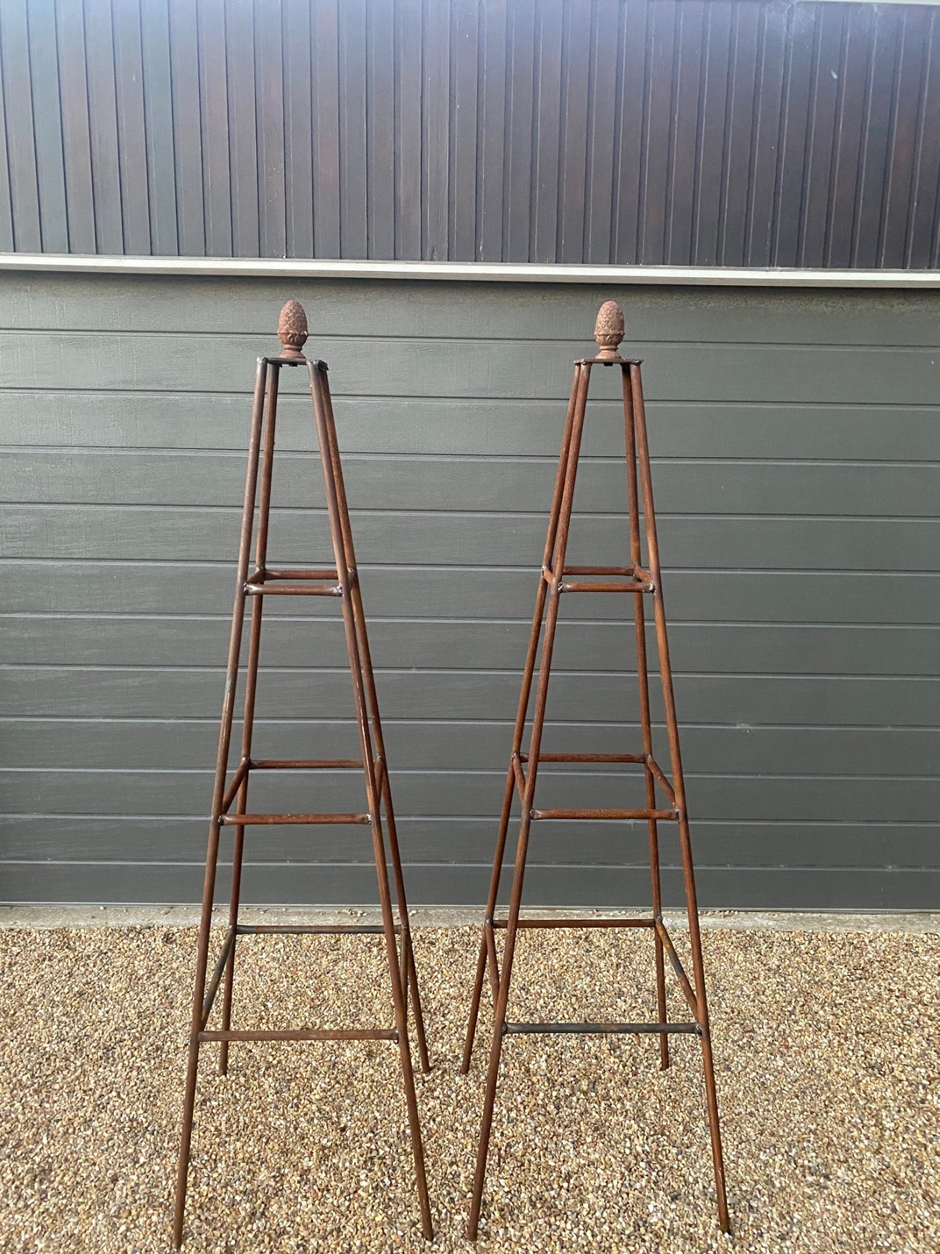 Square Frame with Pine Cone Finial