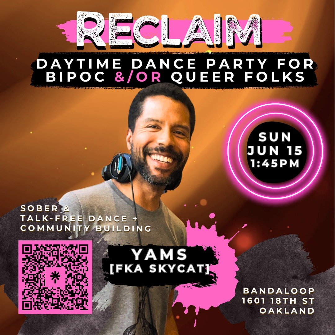 TODAY at 1:45 with DJ YAMS!
Get ready to dance, reconnect, and celebrate! Before you arrive, please take a moment to sign our group agreements and liability waiver. [LINKS IN BIO]

Doing this ahead of time means a quicker check-in. If you&rsquo;ve be