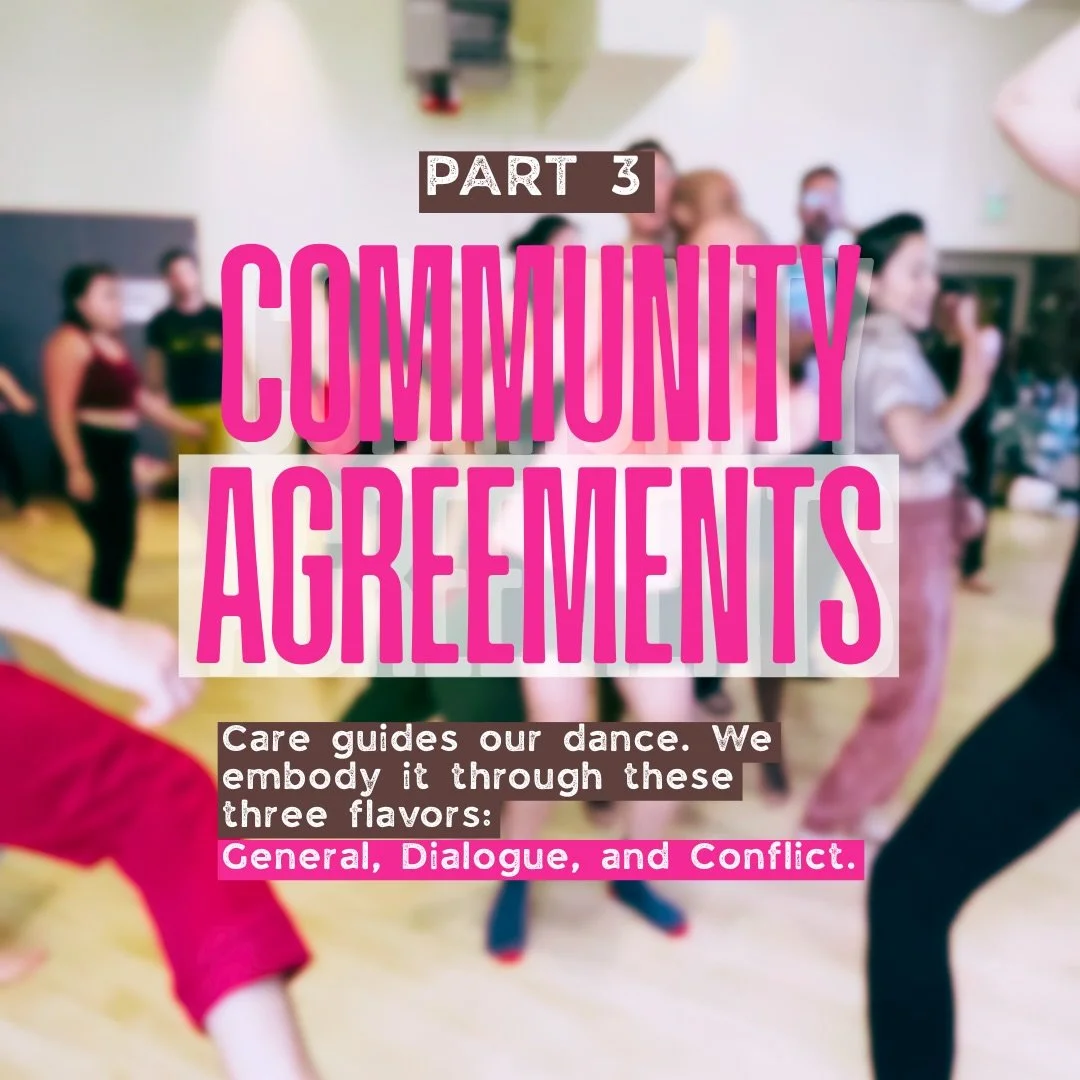Heres Part 3: Conflict Agreements

Joining us for the first time? Conflict is an ebb and flow of life.
We ask all new RECLAIM dancers to complete a one-time Community Agreement form to help us keep our dance grounded in care.

LINK IN BIO ✨

Returnin