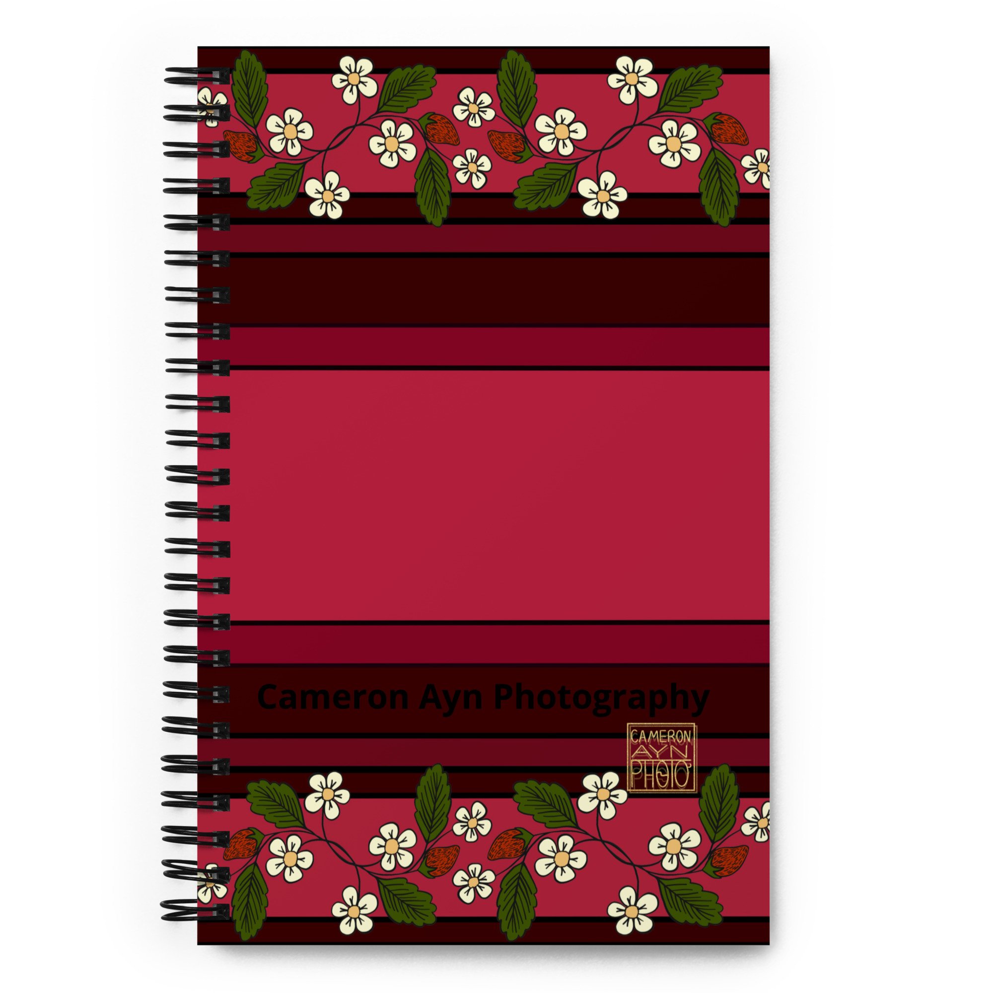 Strawberry Spiral notebook