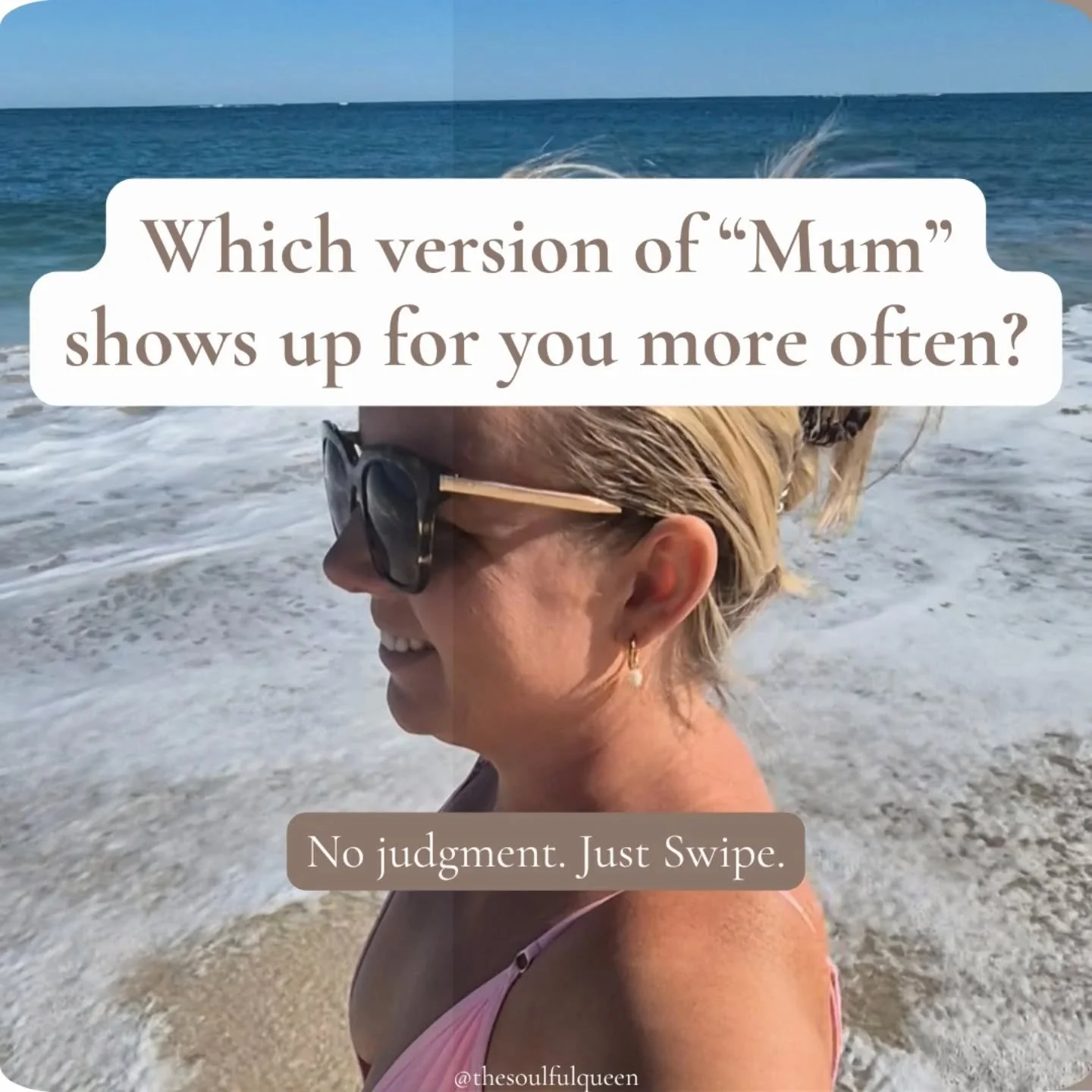 Which version of you showed up this morning? Drop it in the comments. 👇 
We're all mumas, we understand ❤️

If it was the first one more often than you'd like, I created something just for this.

The Soulful Winter Reset. Saturday 6 June, 2pm till 5