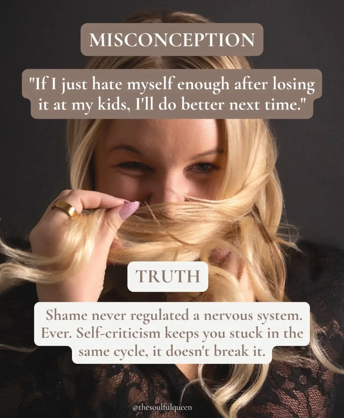 "If I just hate myself enough after losing it, I'll do better next time."

I said this to myself more times than I can count.

Standing in my room after losing it at my two year old. Feeling sick with guilt. Telling myself I was a terrible 
