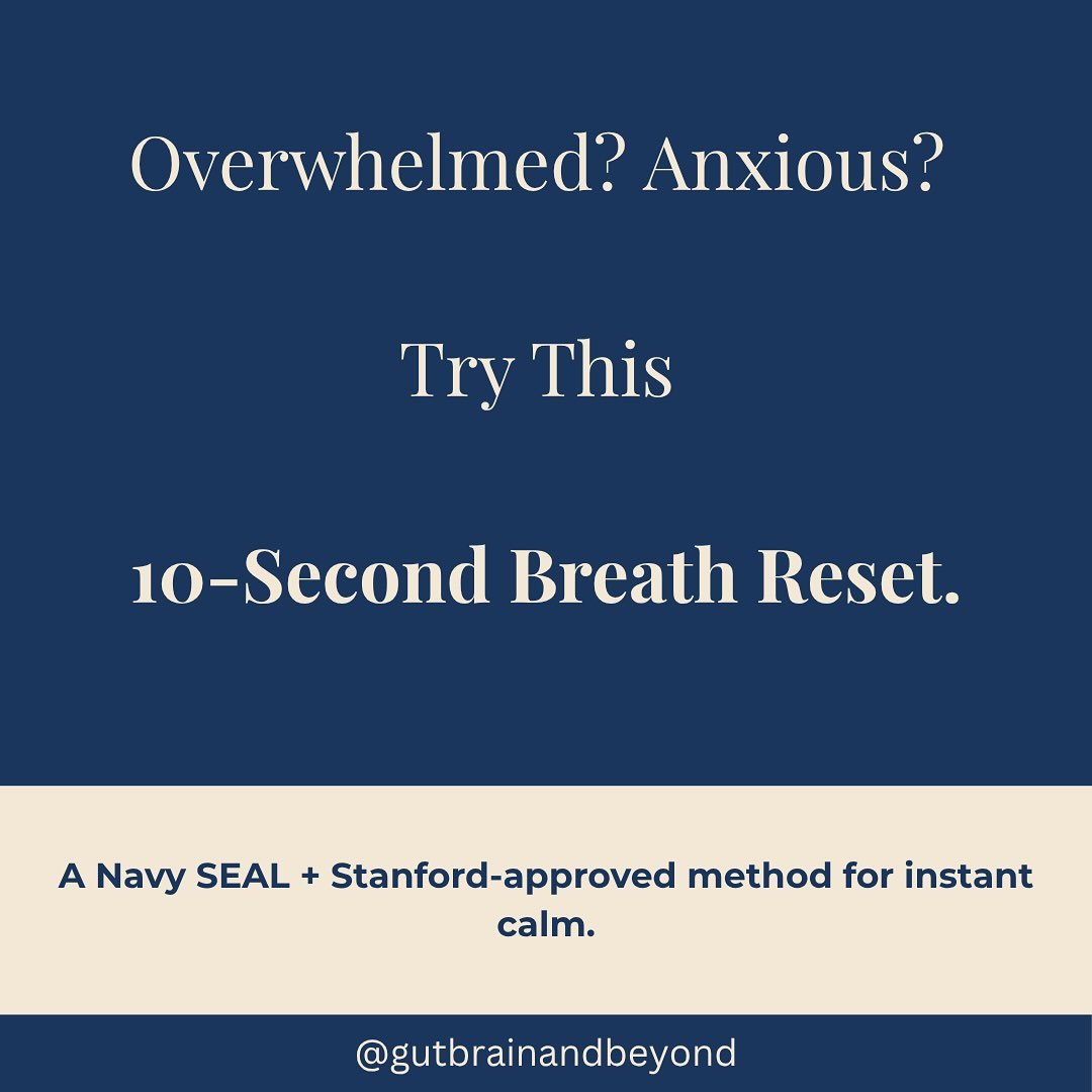 &ldquo;Feeling overwhelmed, snappy, or scattered?
This 10-second breath hack is used by Stanford neuroscientists and Navy SEALs to reset the nervous system fast.

It&rsquo;s called the Physiological Sigh &mdash; two inhales, one long exhale.
No equip
