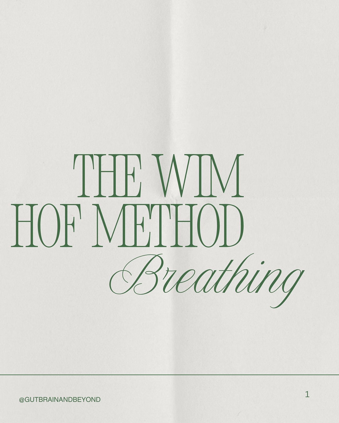 The first in a series of posts about the benefits of the Wim Hof Method! This one is about the power of the Wim Hof breathing method 😮&zwj;💨🫁

Are you interested in learning more in a Wim Hof fundamentals workshop in Melbourne? Join me in my next 
