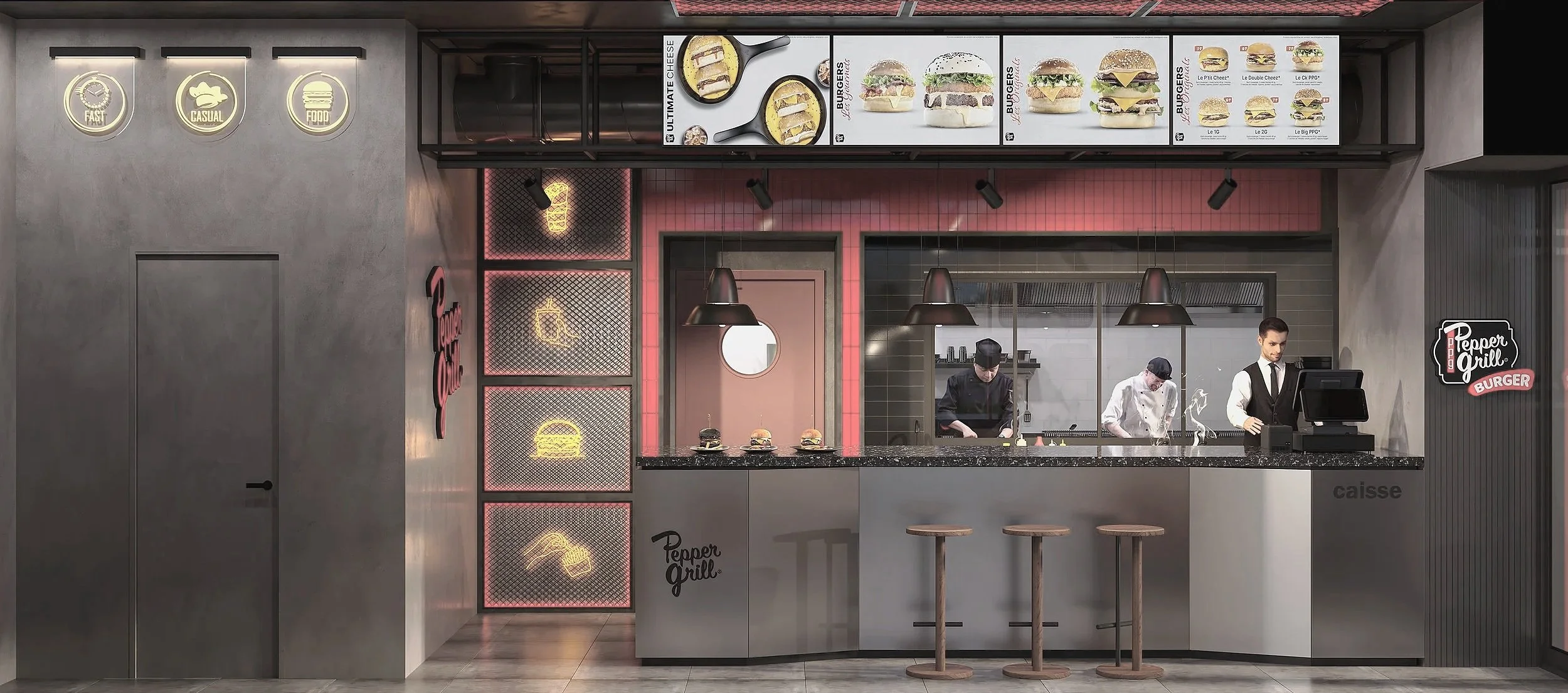 PEPPER GRILL BURGER
