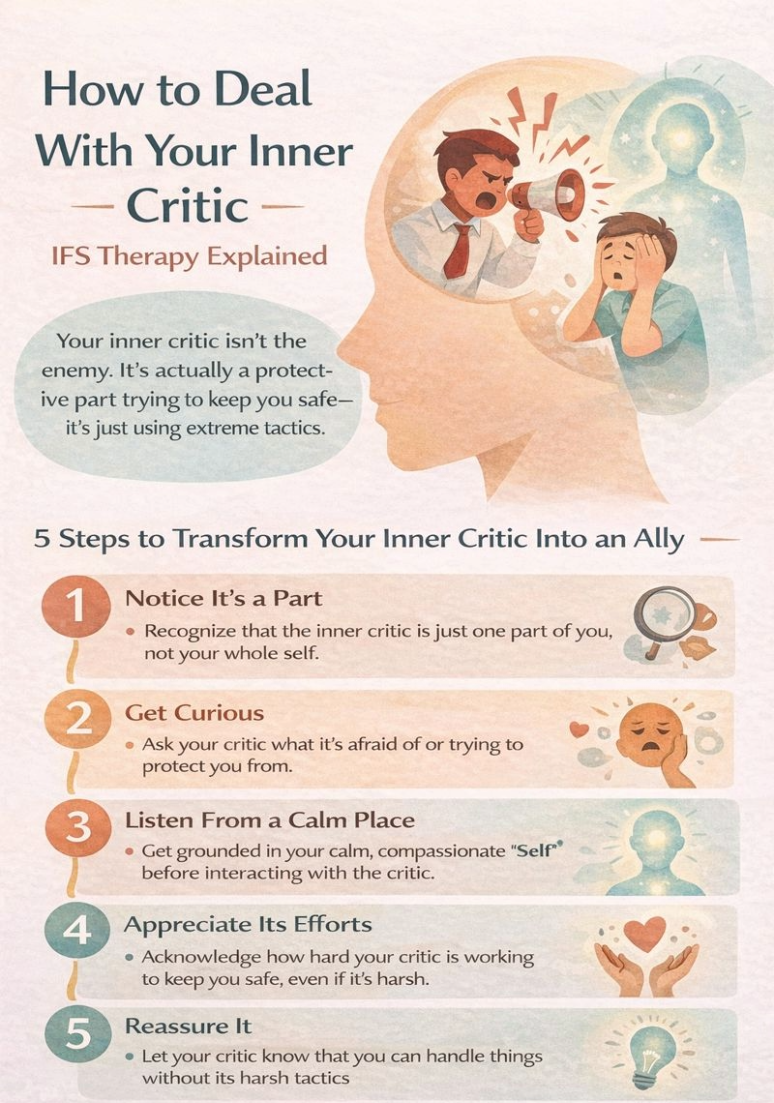 How to Deal With Your Inner Critic using IFS Therapy — A New Chapter