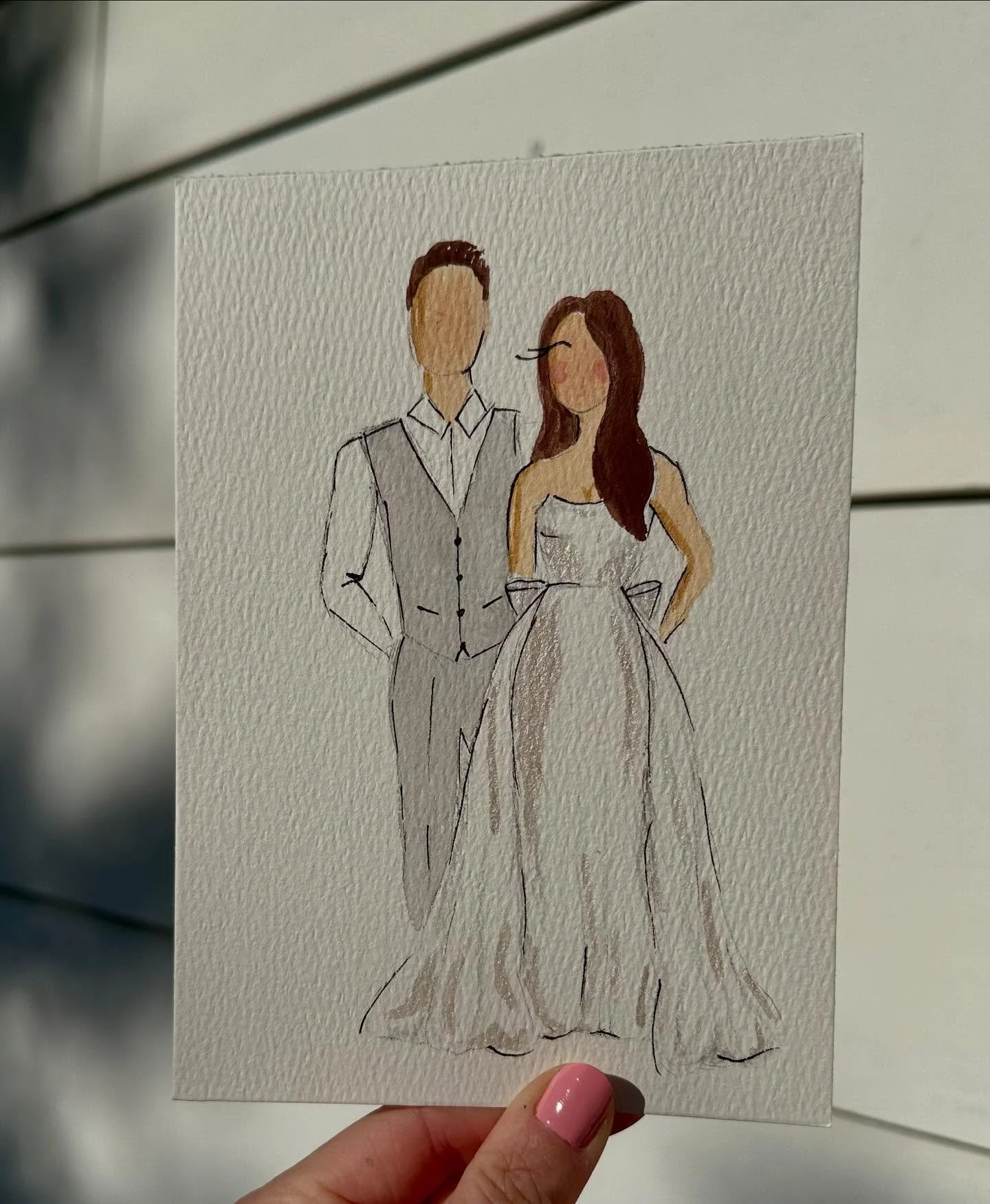 Golden hour portrait ✨
Did you know my wedding packages include a framed A5 illustration of the beautiful Bride &amp; Groom 🤍

#liveguestillustration #adelaide #southaustralia #wedding #event #gift #art #illustration