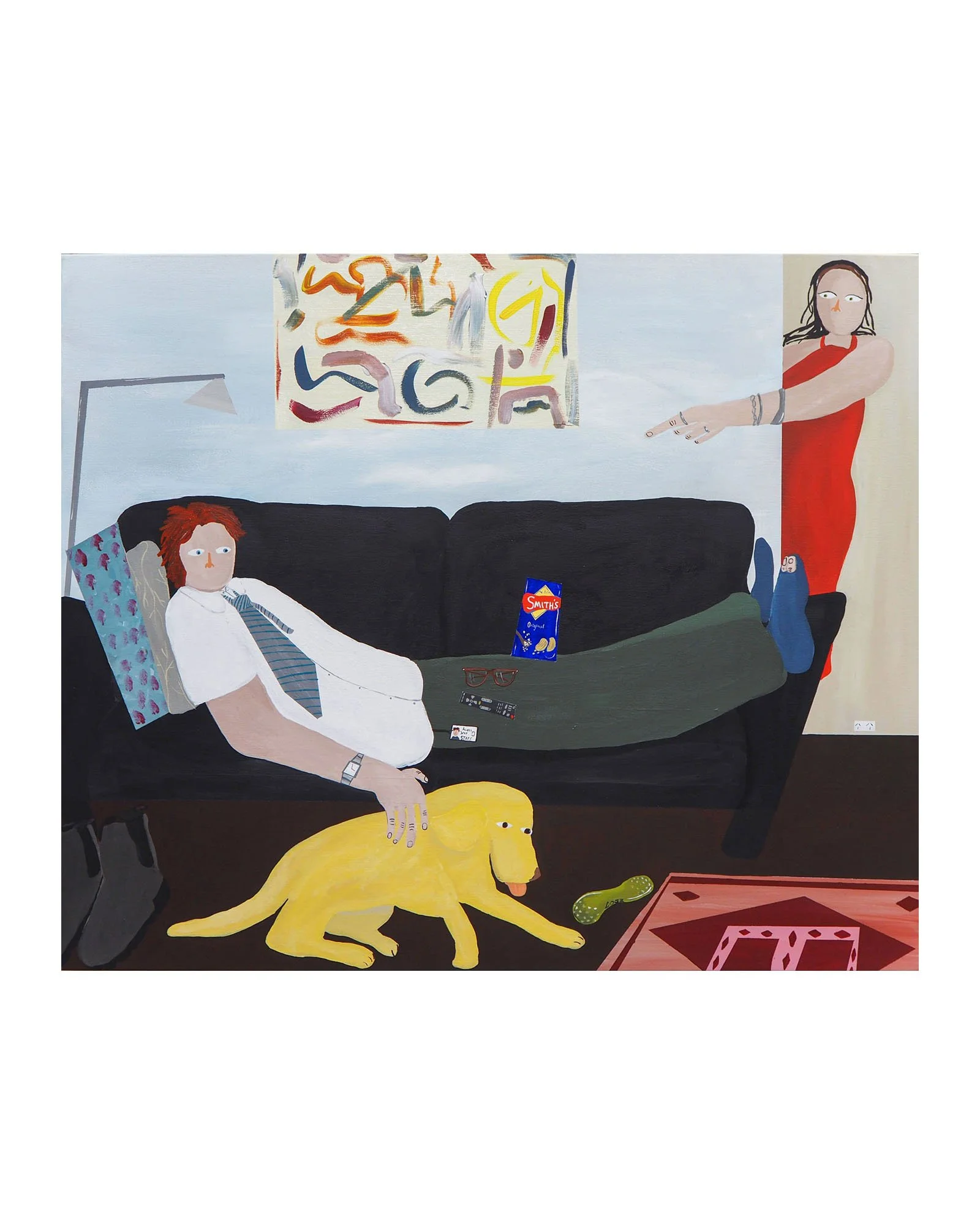 ‘The 5-9’ 2026, Acrylic on canvas.
101 x 122 cm