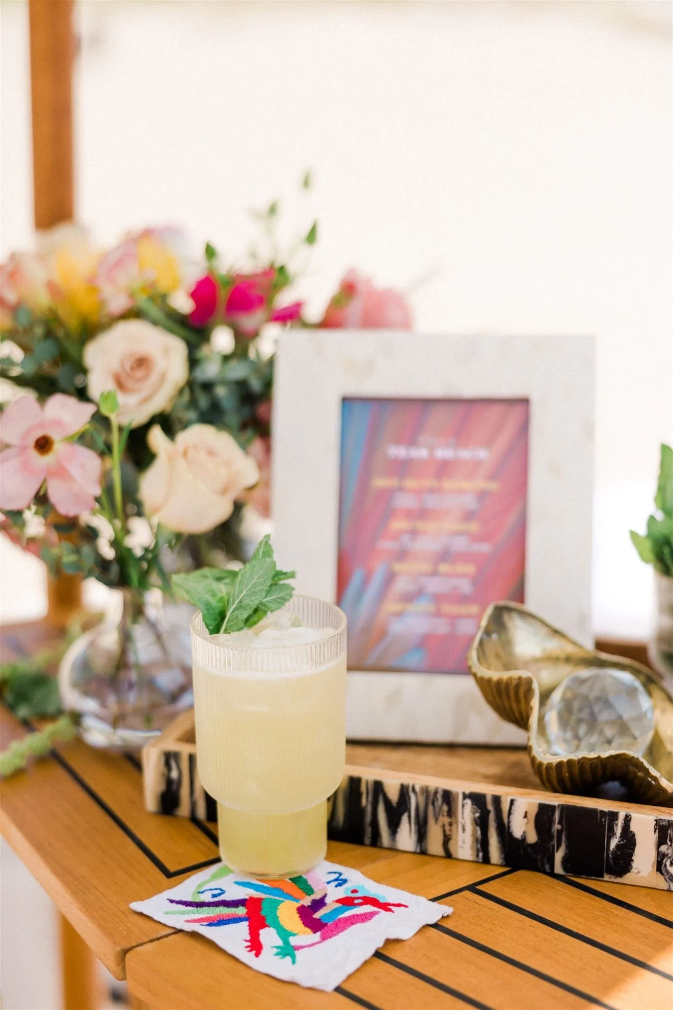 Beach bar for wedding welcome party with bar rental and bar services