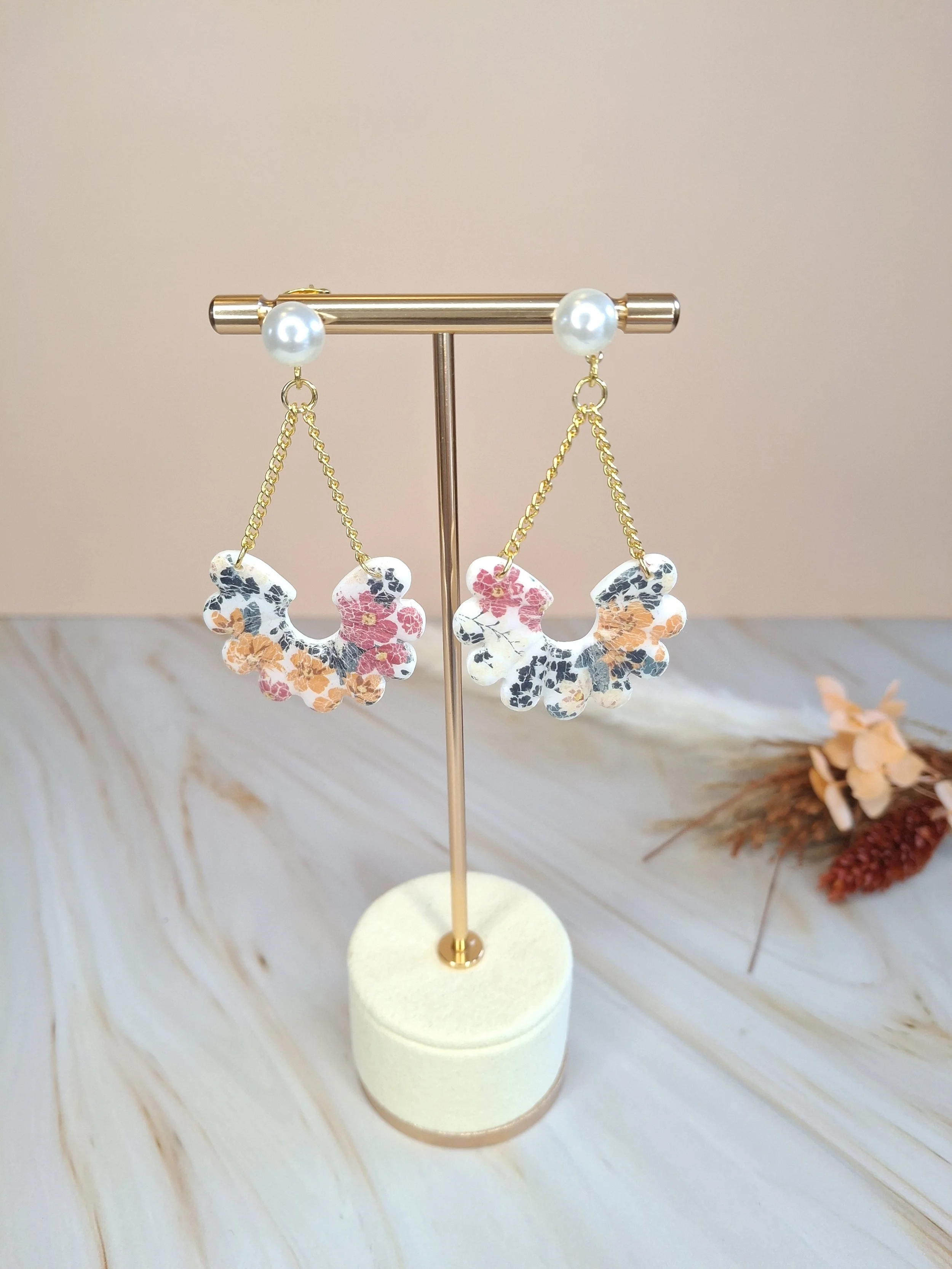 Boucles pendantes "Elodie"