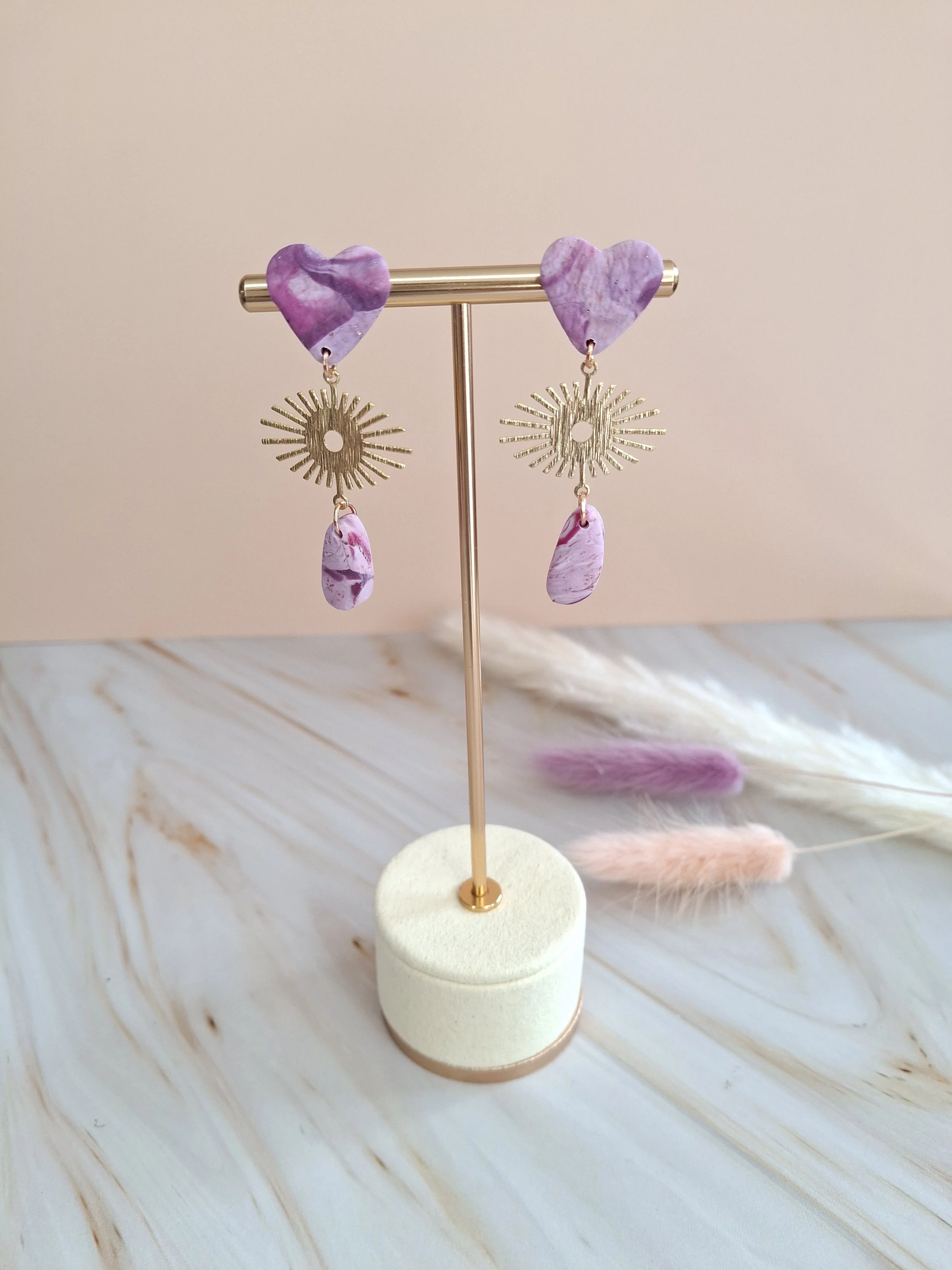 Boucles pendantes "Elena"