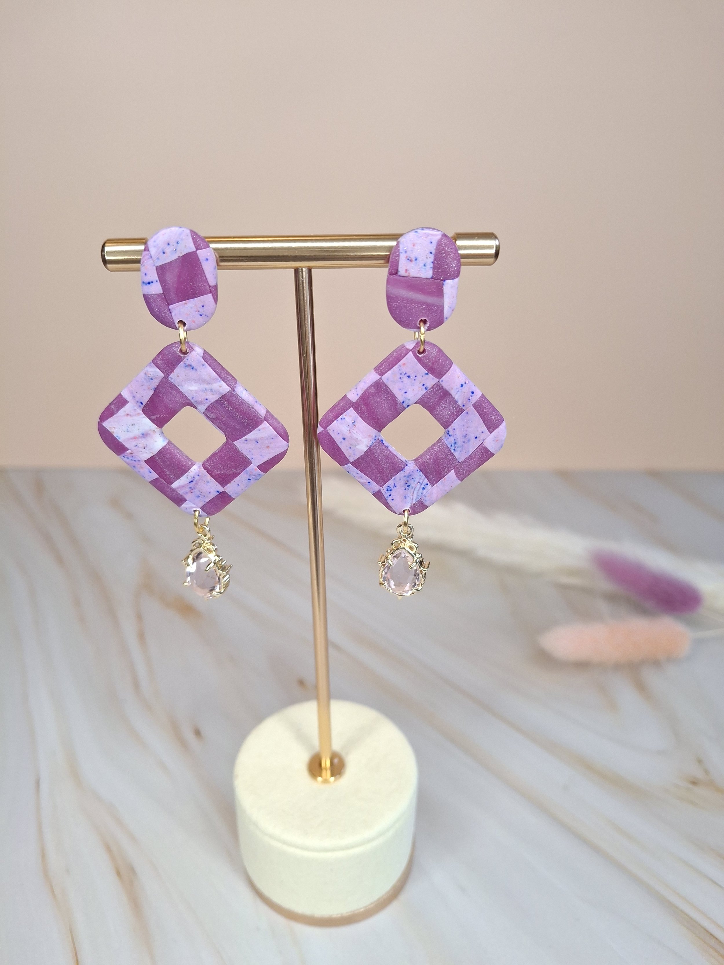 Boucles pendantes "Mathilde"