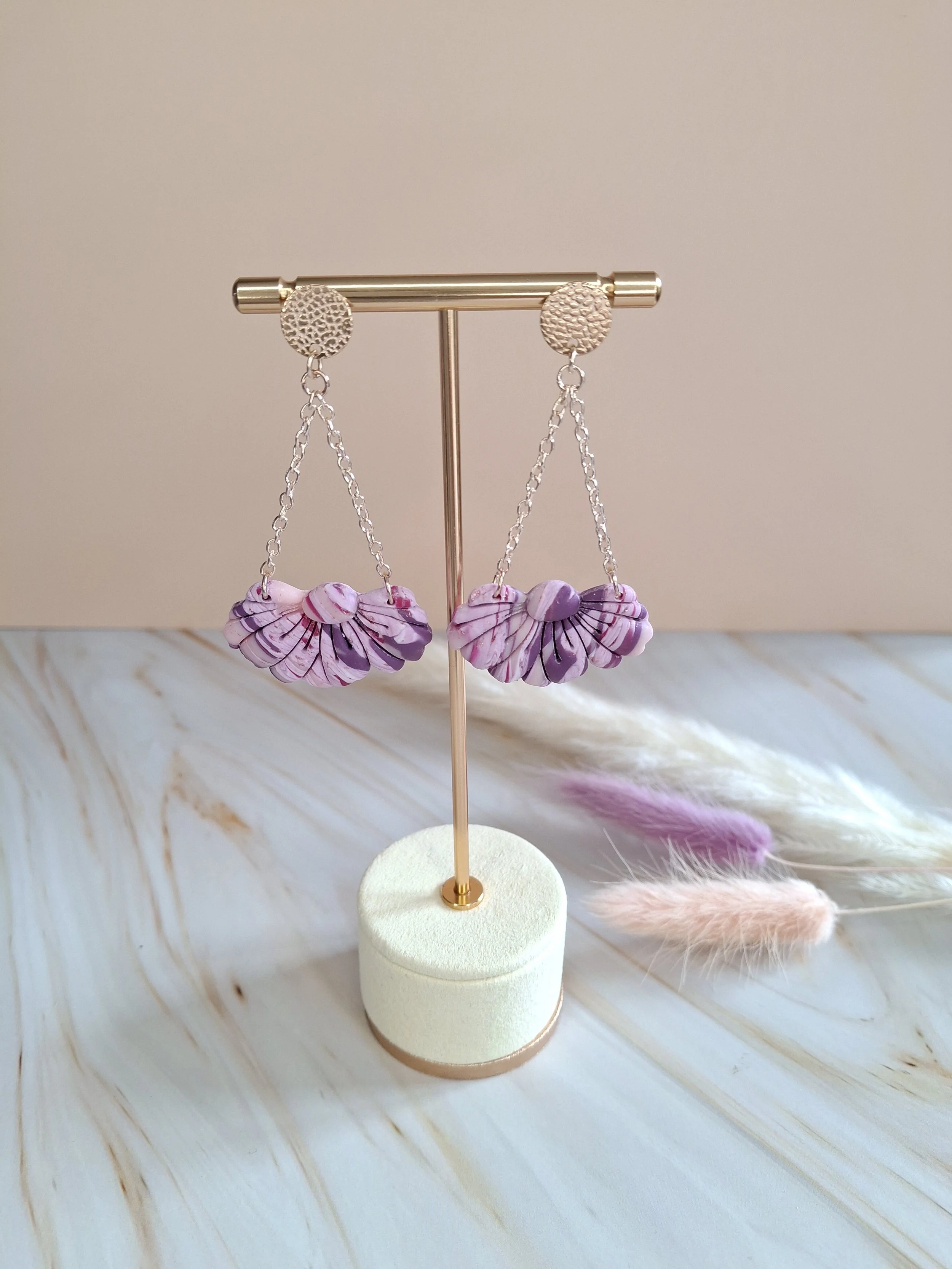 Boucles pendantes "Marguerite"