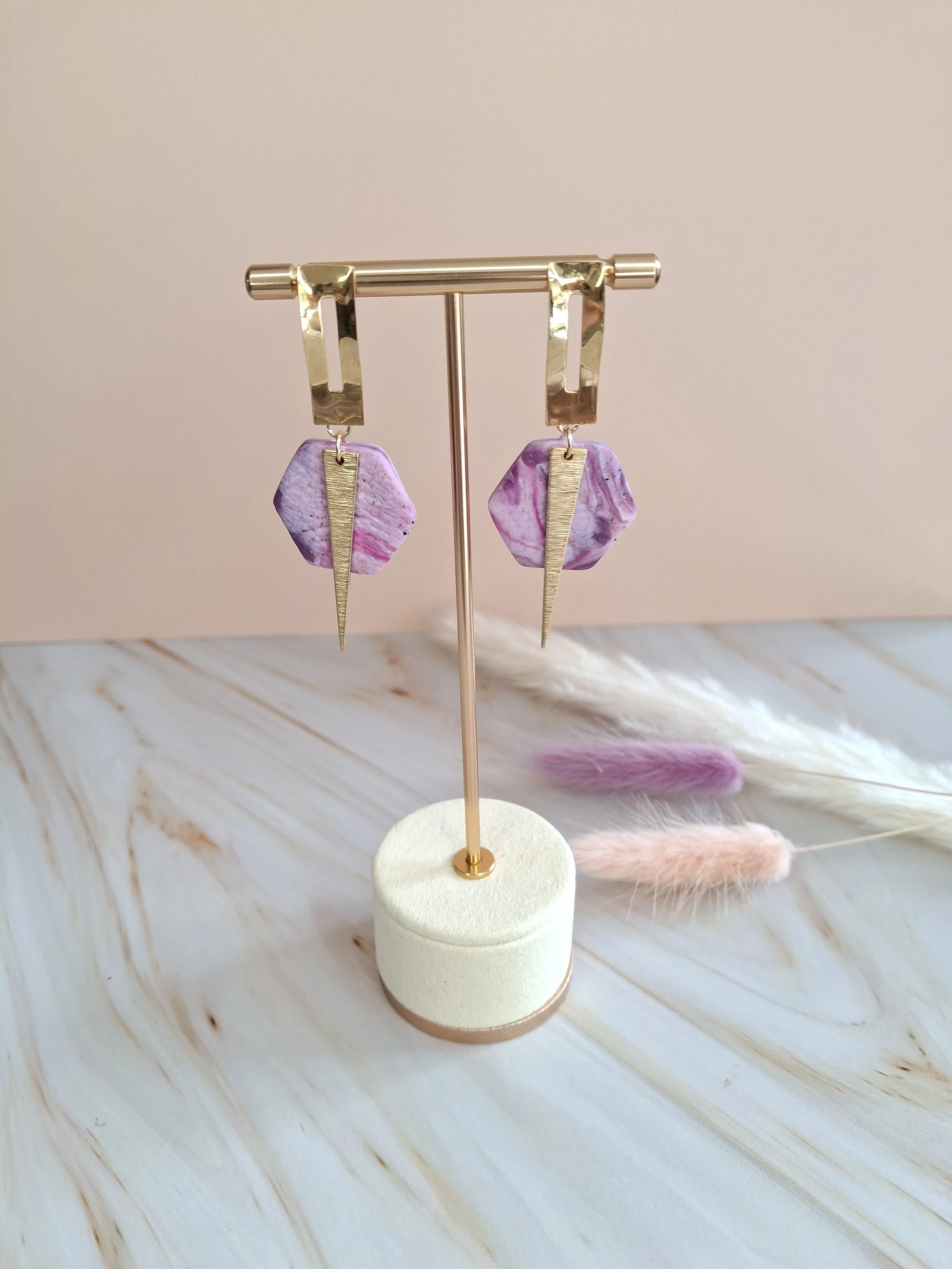 Boucles pendantes "Véronique"
