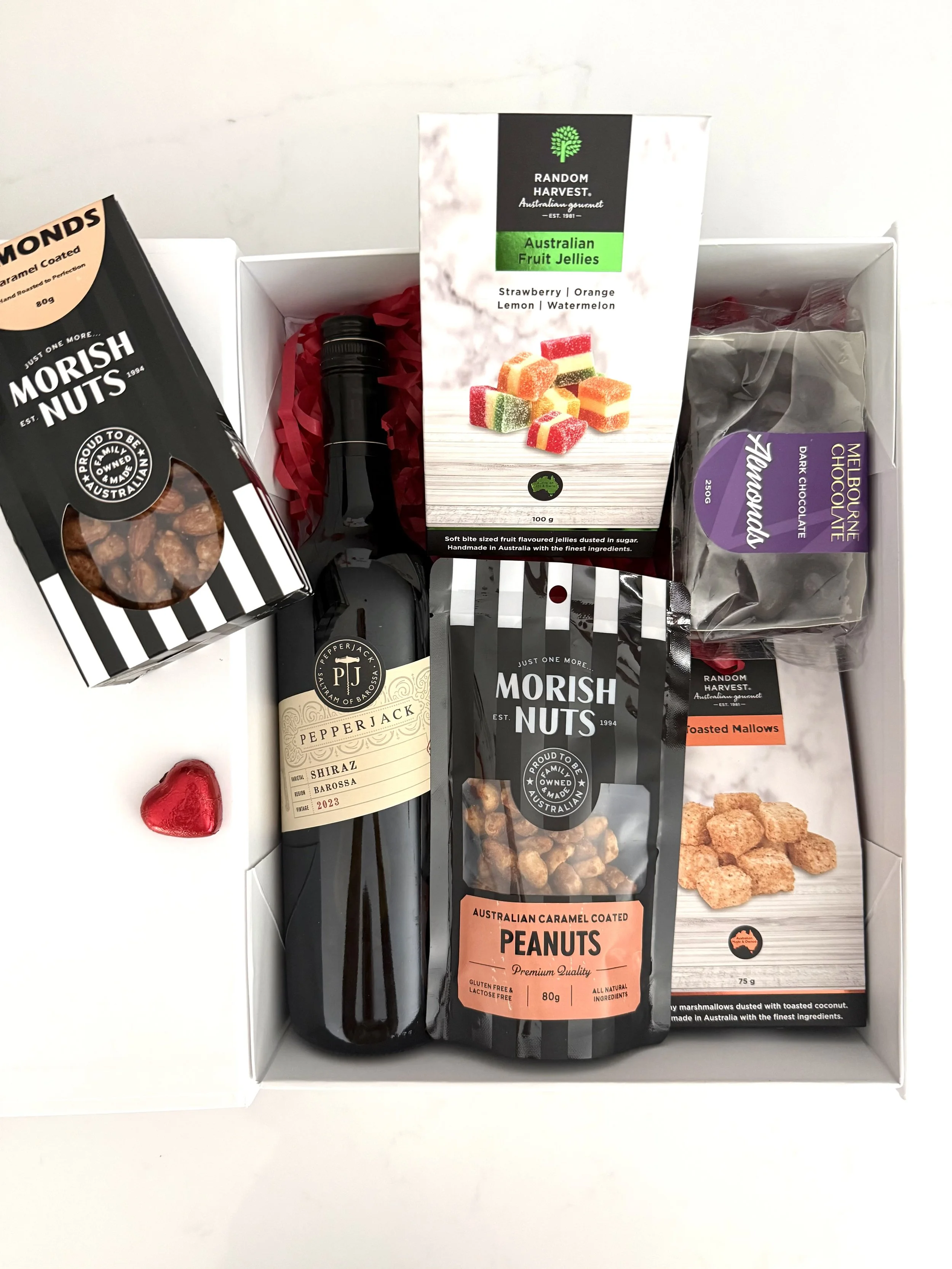 Valentine Love Notes & Treats — Box Full Gifts and Hamper