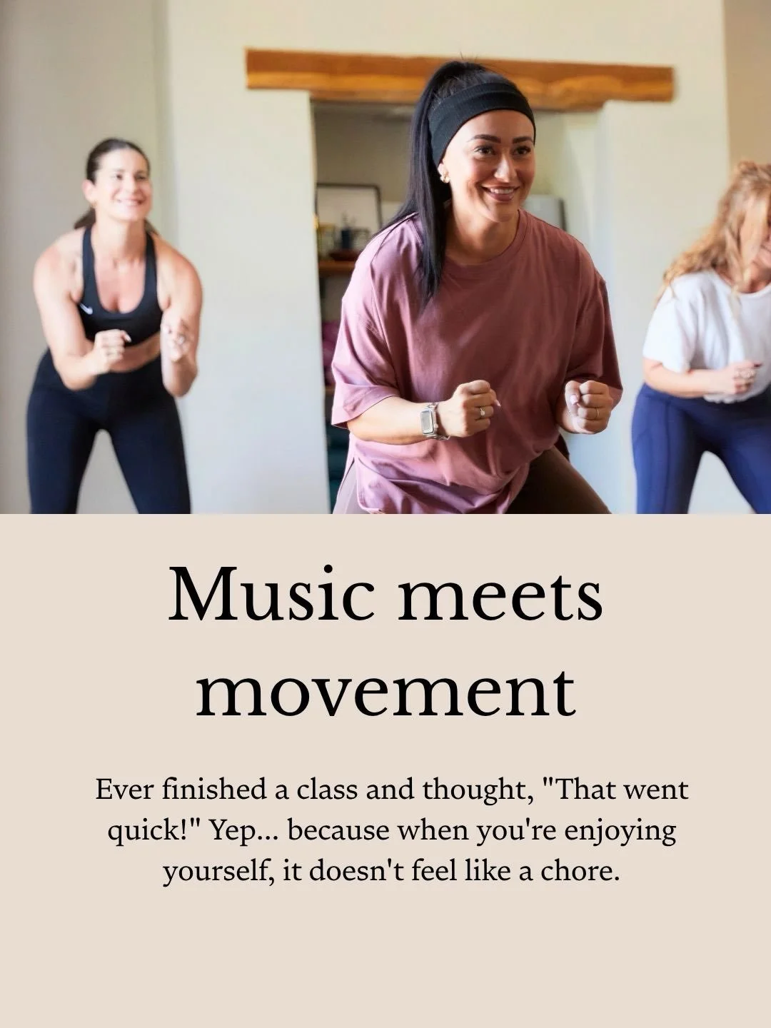 I&rsquo;ve always loved moving to music.

For me, exercise should feel like something you want to do, not something you have to tick off a list.

There&rsquo;s just something about music that changes everything. It lifts your mood, makes you forget y