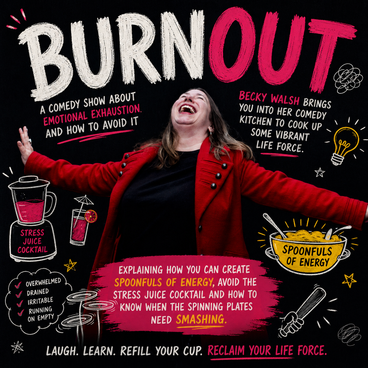 Burnout – A comedy show about emotional exhaustion and how to avoid it