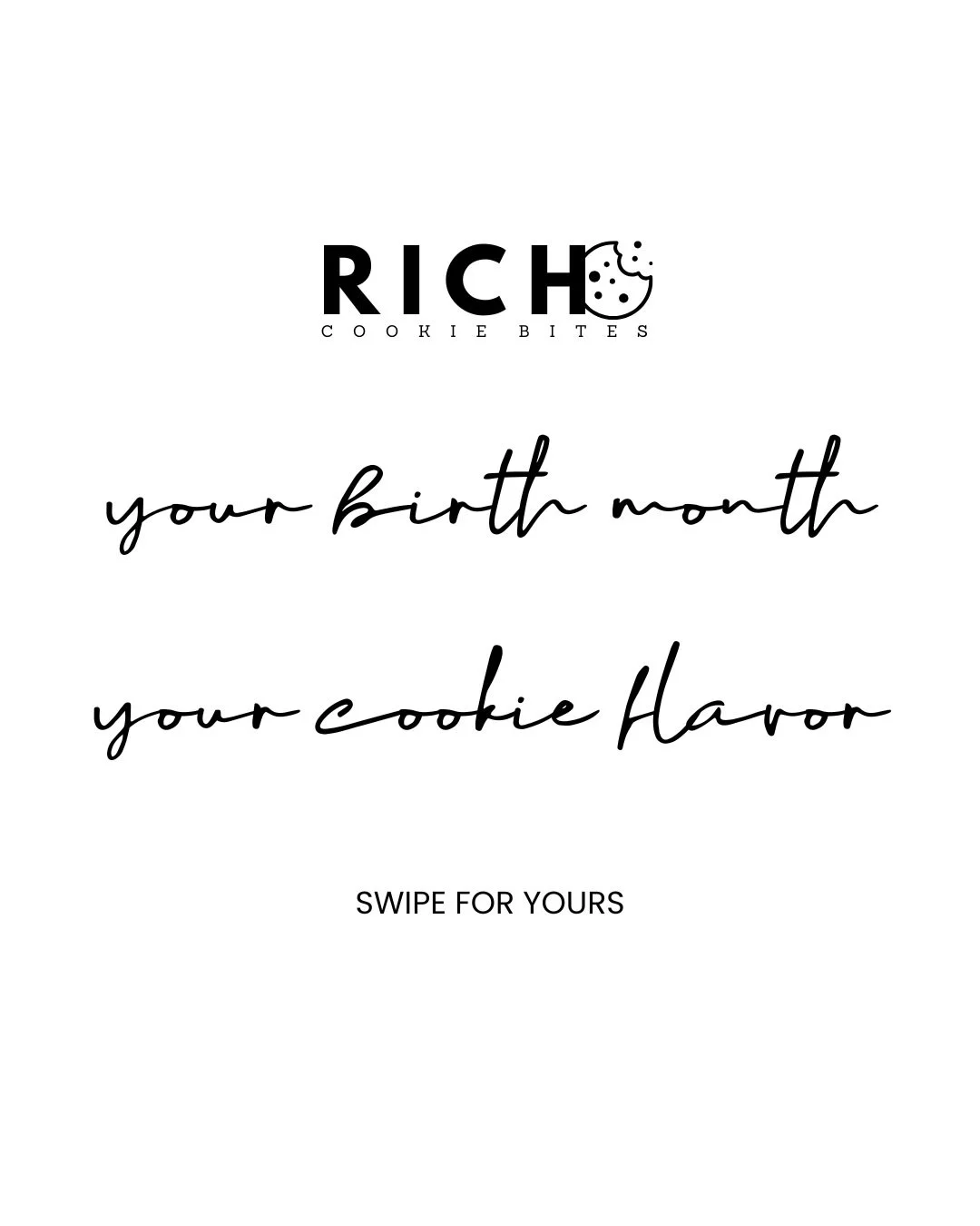 🍪 which RICH Cookie Bites are you? &hellip; your birth month decides &mdash; swipe to see and let us know in the comments! 😉

📦 richcookiebites.com 

&mdash;

#gourmetcookies #cookies #richcookiebites #RICHCookieJunkie #baker #cookiesofig #chicago