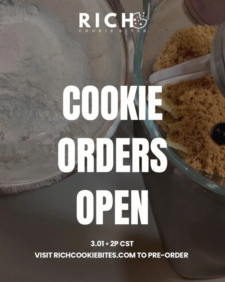 pre-orders are OPEN + the cookies are calling your name 🍪📦✨

our next RICH Cookie Bites drop is loaded with soft, decadent, small-batch favorites you already know won&rsquo;t last. secure your box early and skip the sell-out stress!

pre-order now.
