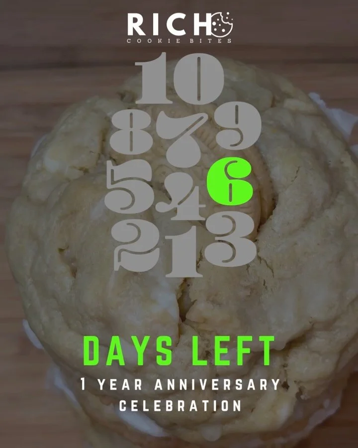 🥳 we&rsquo;re 6 days away from our 1 year anniversary. swipe to see some of our favorite moments last year. spreading a RICH dose of cookieJOI 🤗 

&bull; our first vending juneteenth freedom market @jfm_chi 
&bull; RICH Cookie Junkie rave reviews 
