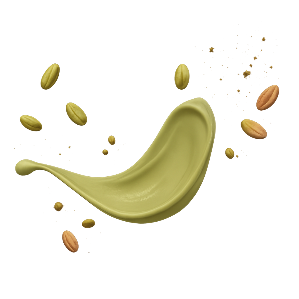 Splash of pistachio cream