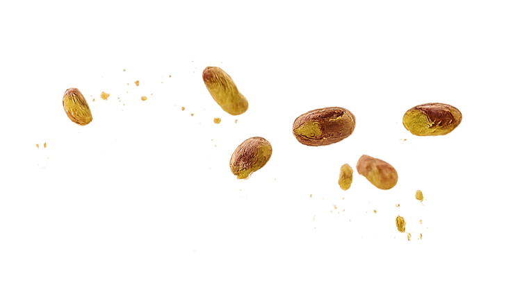 Close-up of scattered pistachio