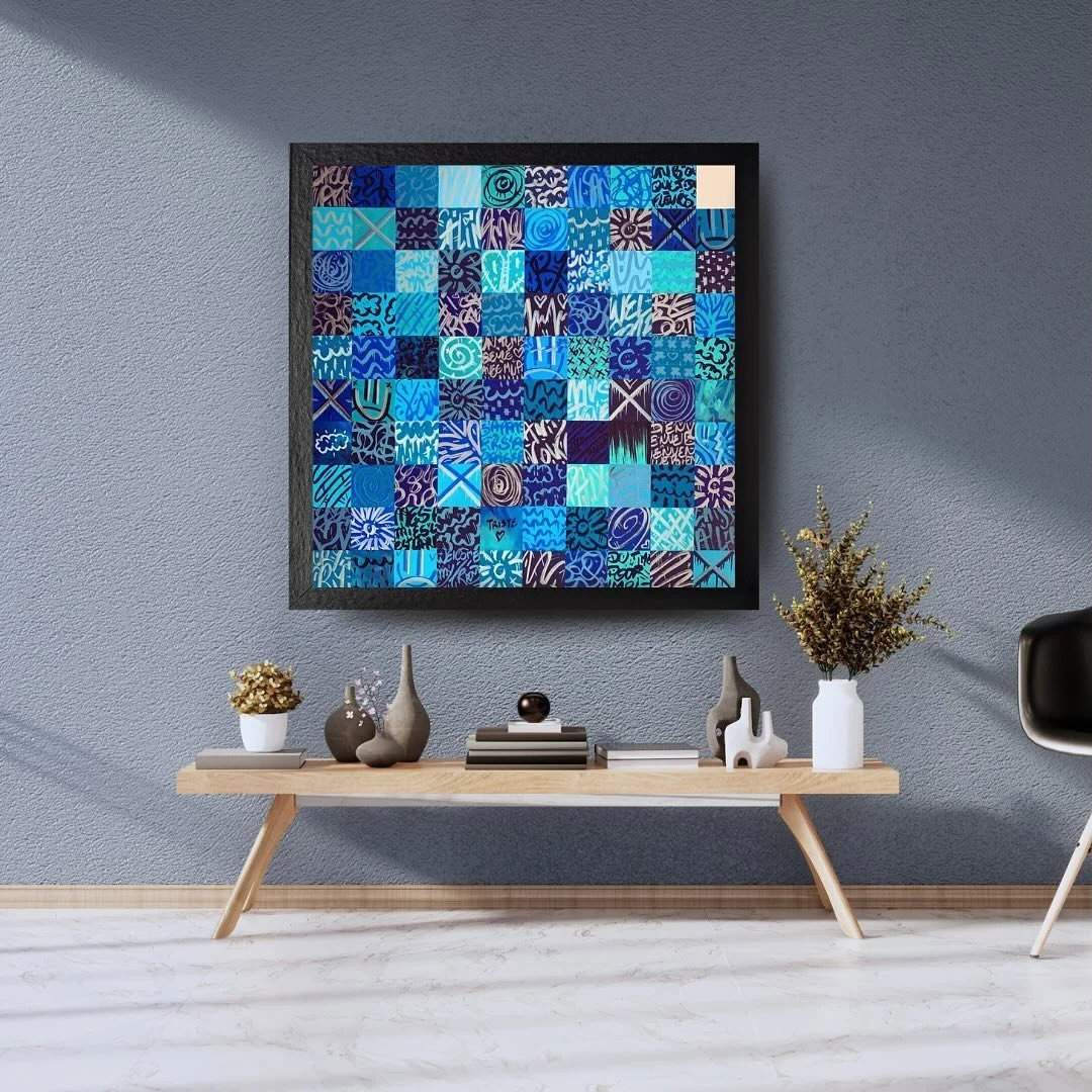 2 0 2 5 - TRISTESSE ☔️

J&rsquo;ai profit&eacute; d&rsquo;une retraite &agrave; l&rsquo;oc&eacute;an pour d&eacute;buter ma s&eacute;rie sur les &eacute;motions ! 
Voici la premi&egrave;re pi&egrave;ce 🧩

Est-ce que tu as remarqu&eacute; le ⬜️ ? 
La