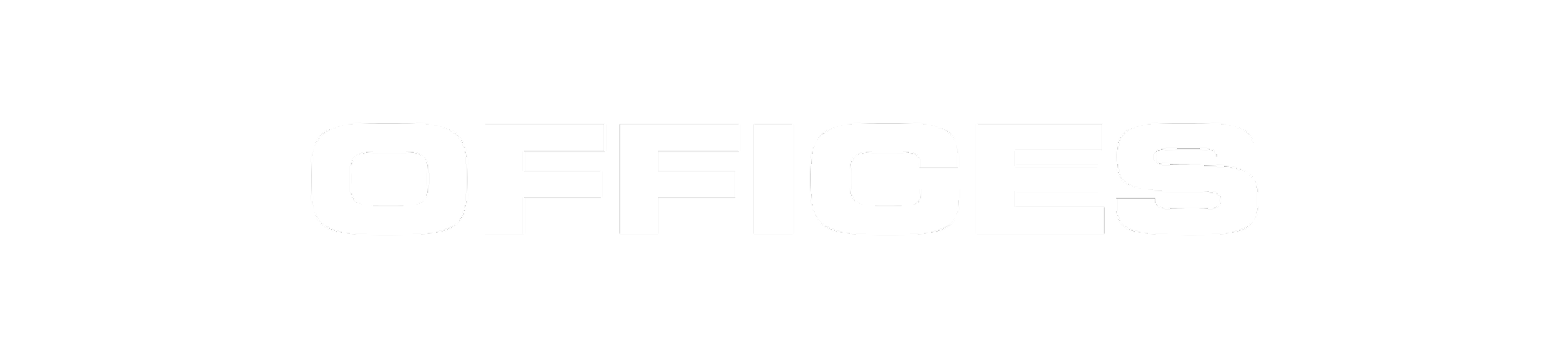 The word 'OFFICES' in white text on a black background.