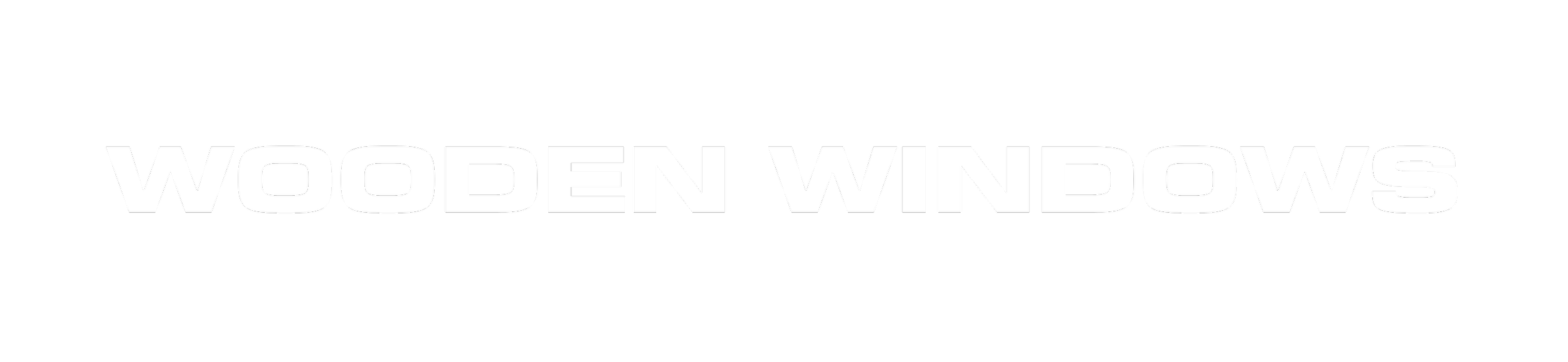 Black background with the words 'WOODEN WINDOWS' in large white capital letters.